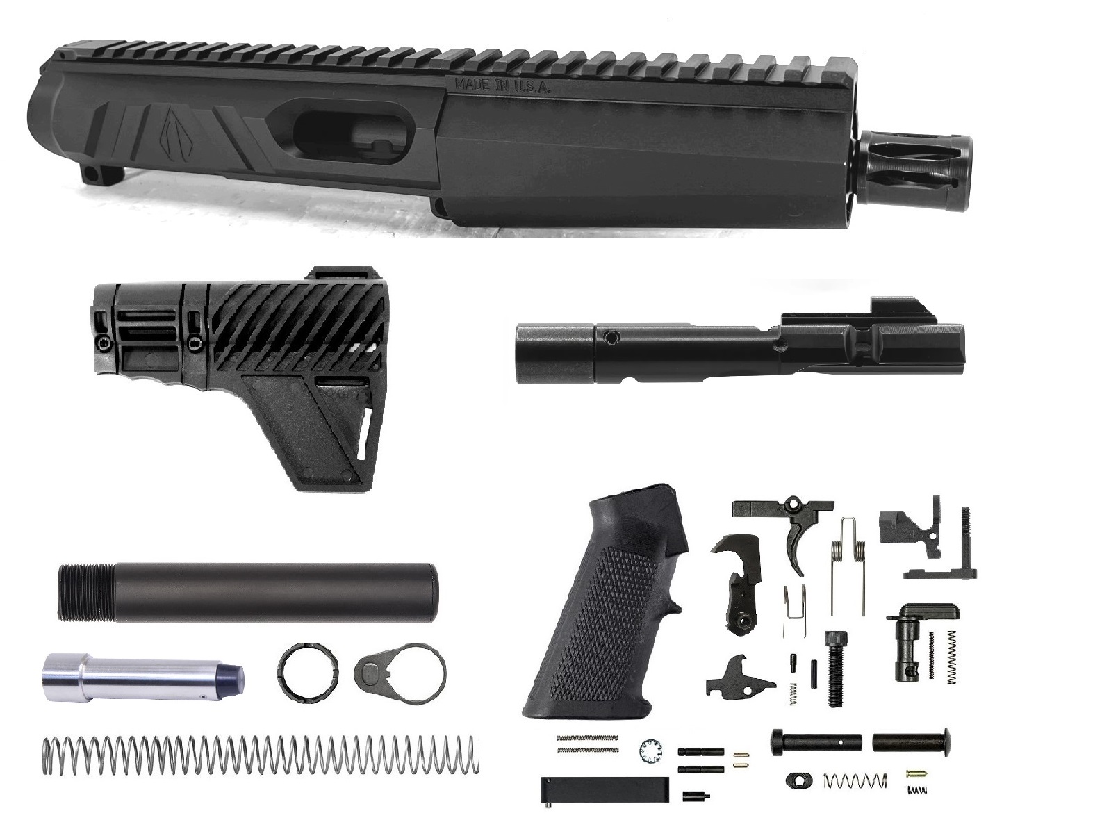 5 inch AR-15 MP5 STYLE NR Side Charging 9mm Kit | Pro2A Tactical