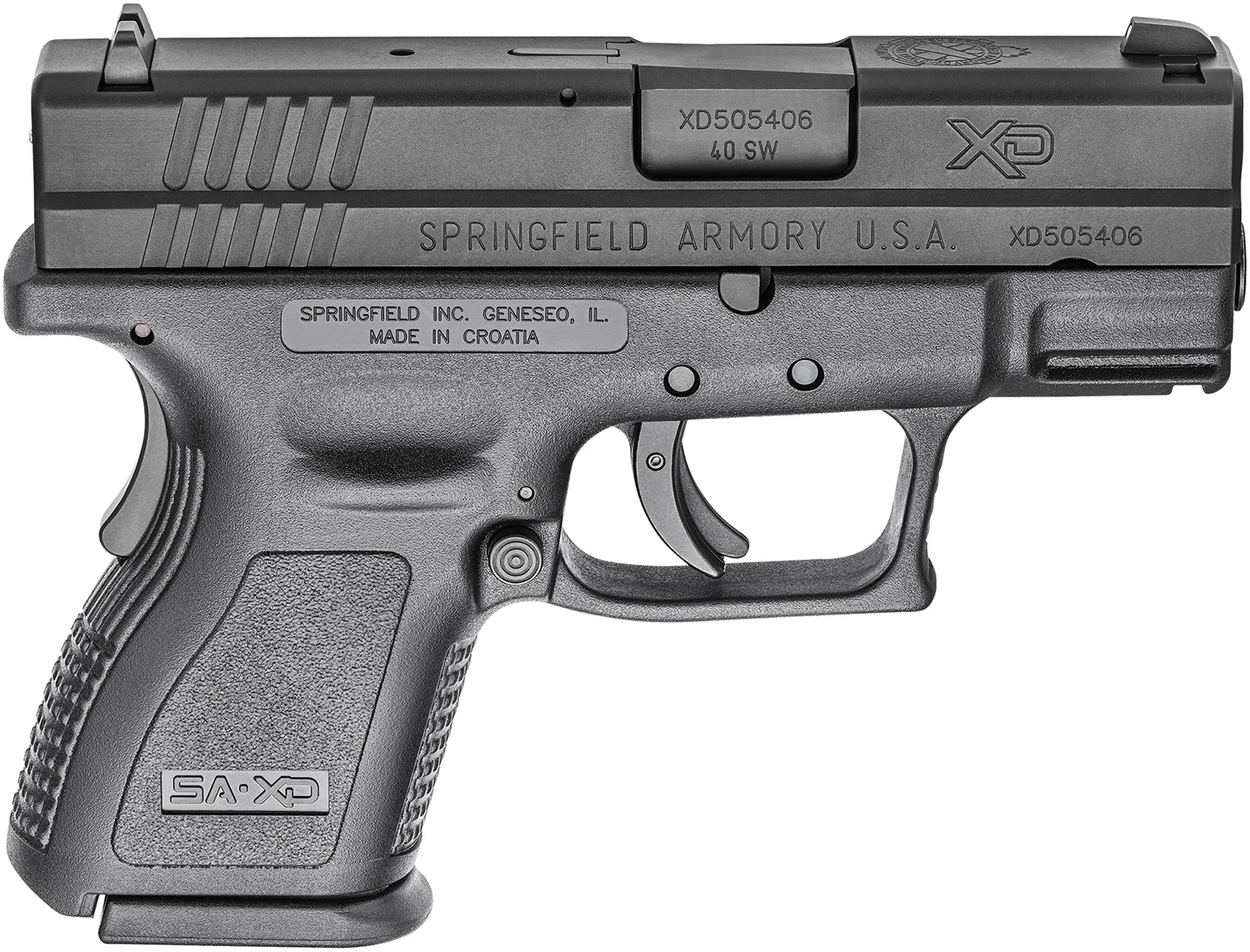SPRINGFIELD XD9802HC     40SW      3IN COMP        12R BLK