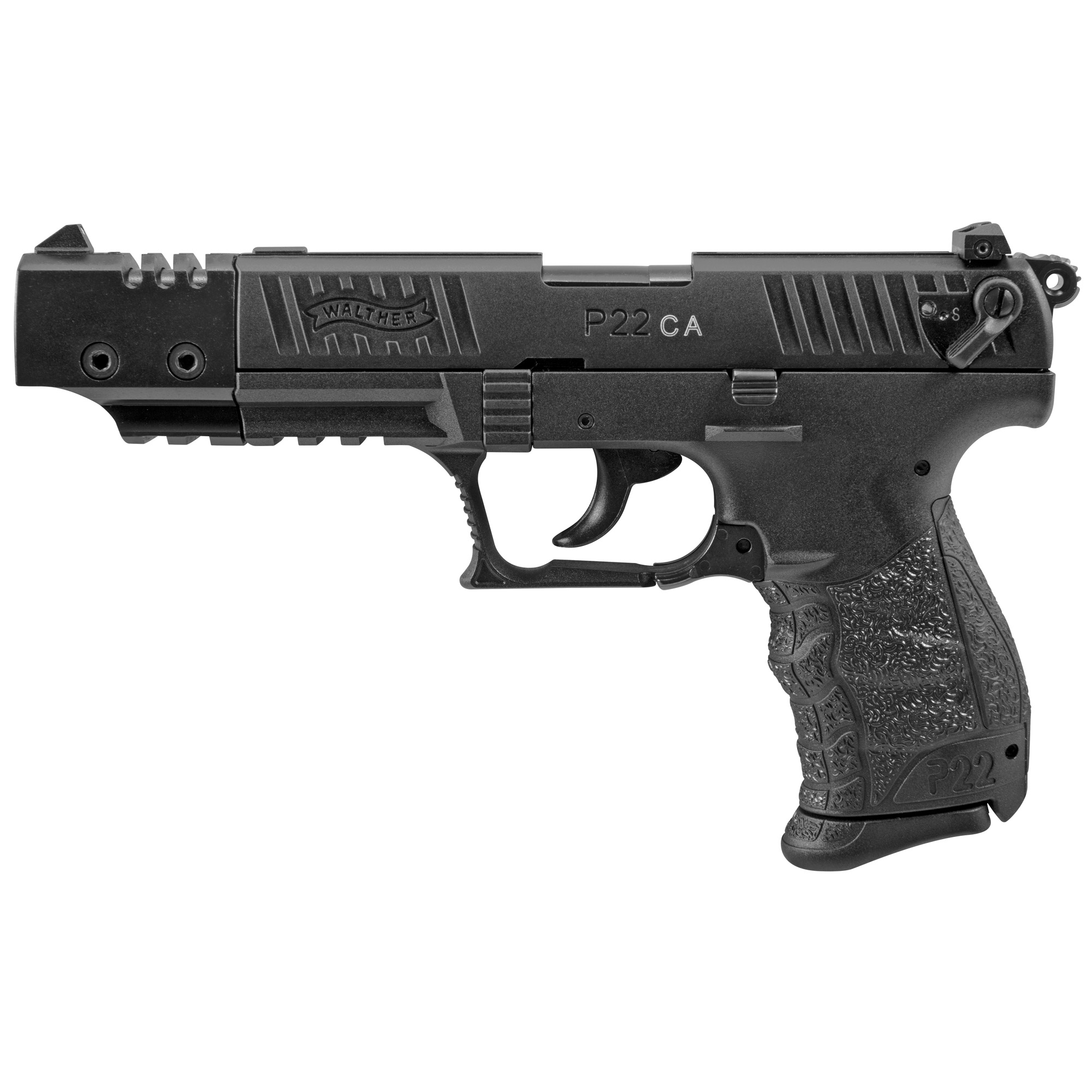 WALTHER P22 22LR 5 10RD BLACK TRGT CA