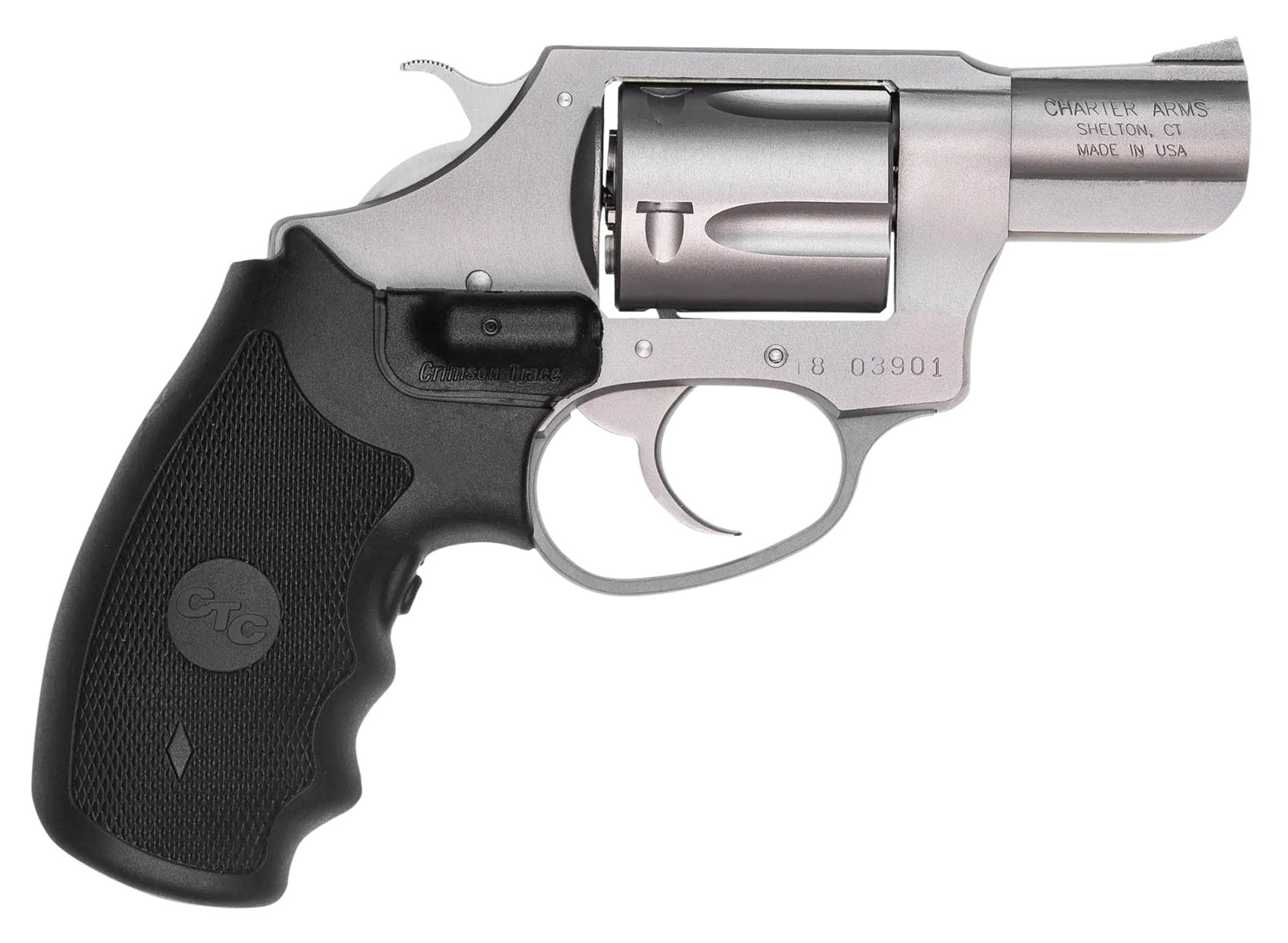 CHARTER ARMS 73824 UNDERCOVER       38 2.0 LAS SS     5SHOT