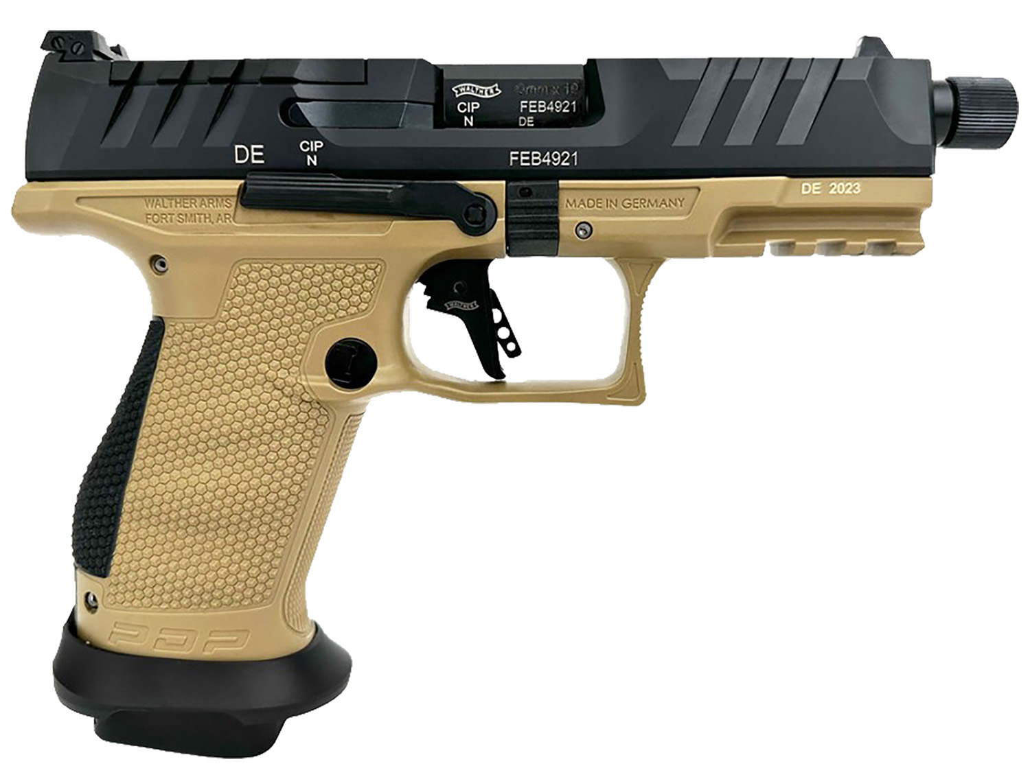 WALTHER 2877520 PDP 9MM 4.6 COMP OR PRO      FDE  18RD