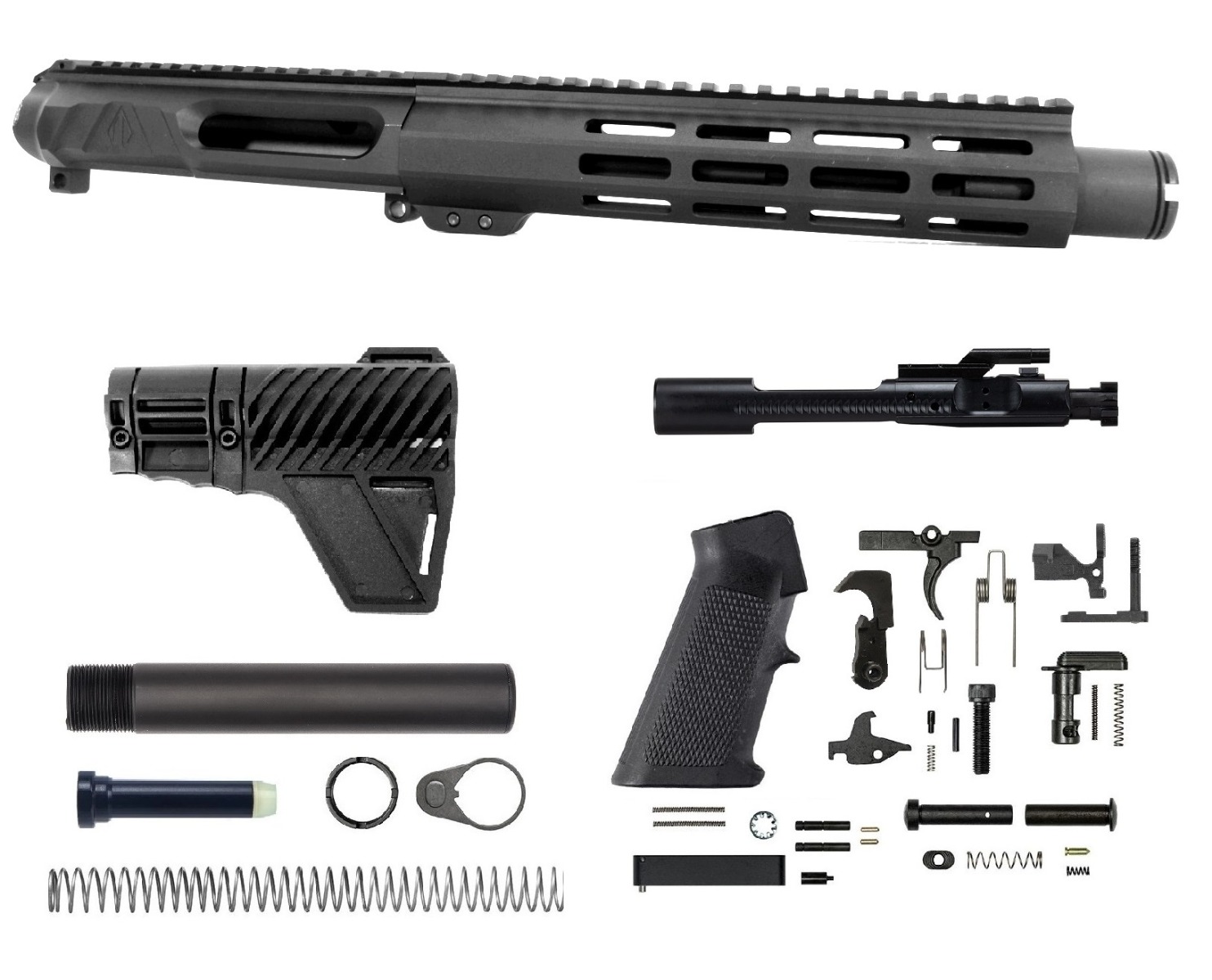 8 inch AR-15 NR Side Charging 5.56 NATO Melonite Upper w/Can Kit | Fast Shipping | Lifetime Warranty