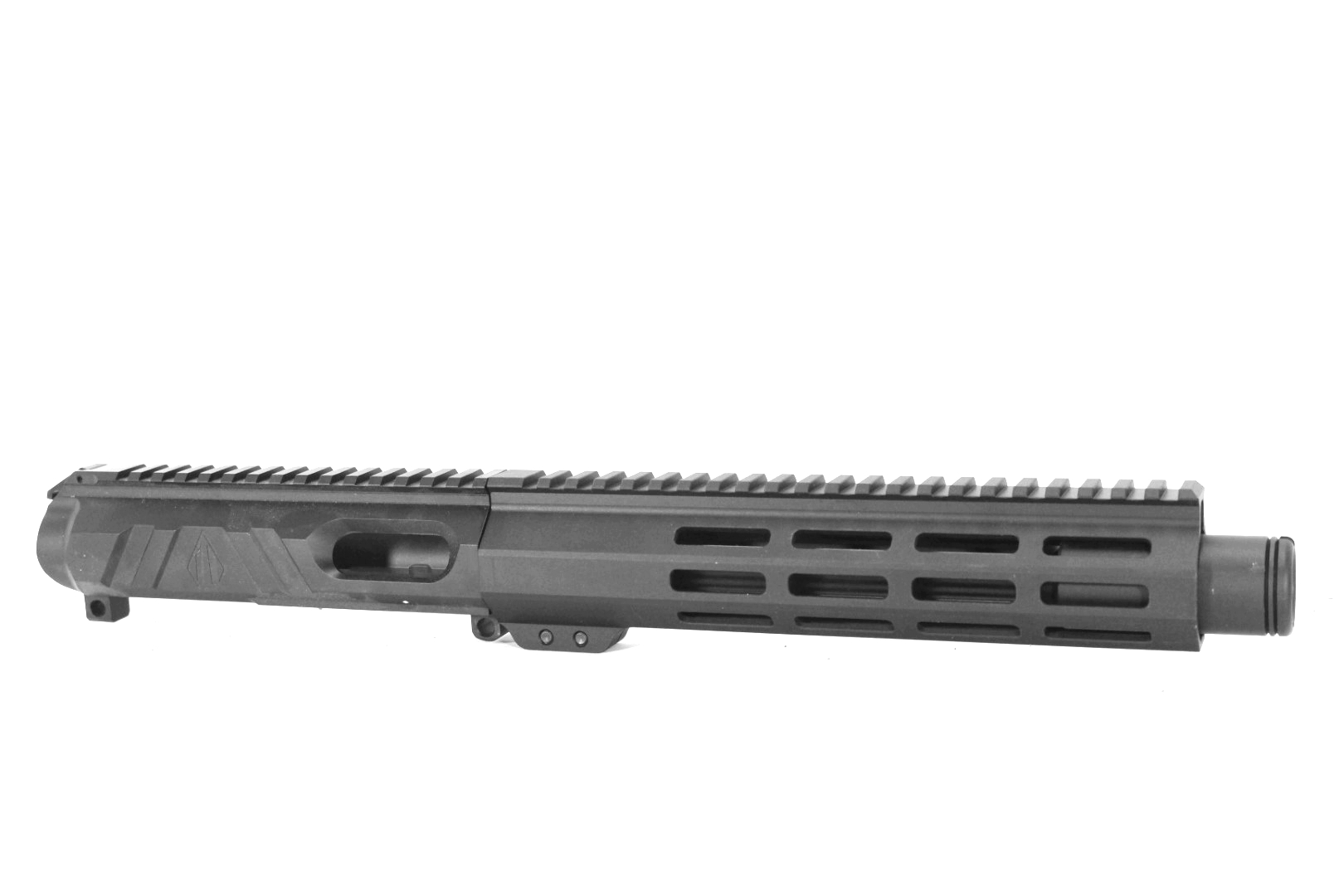 8 inch AR-15 Non Reciprocating Side Charging 9mm Upper with Flash Can
