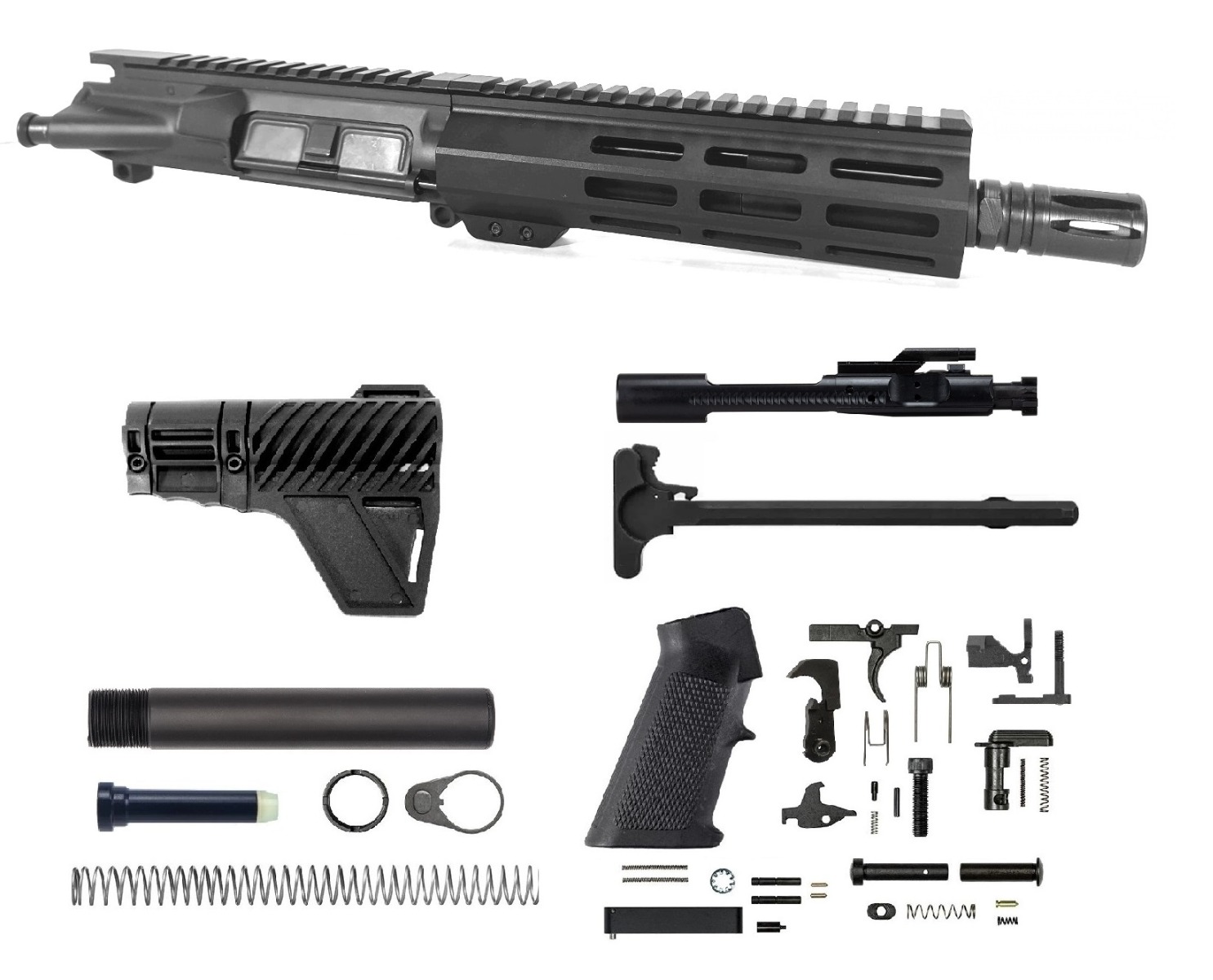 7.5 inch AR-15 350 LEGEND Pistol Length M-LOK Melonite Upper Kit