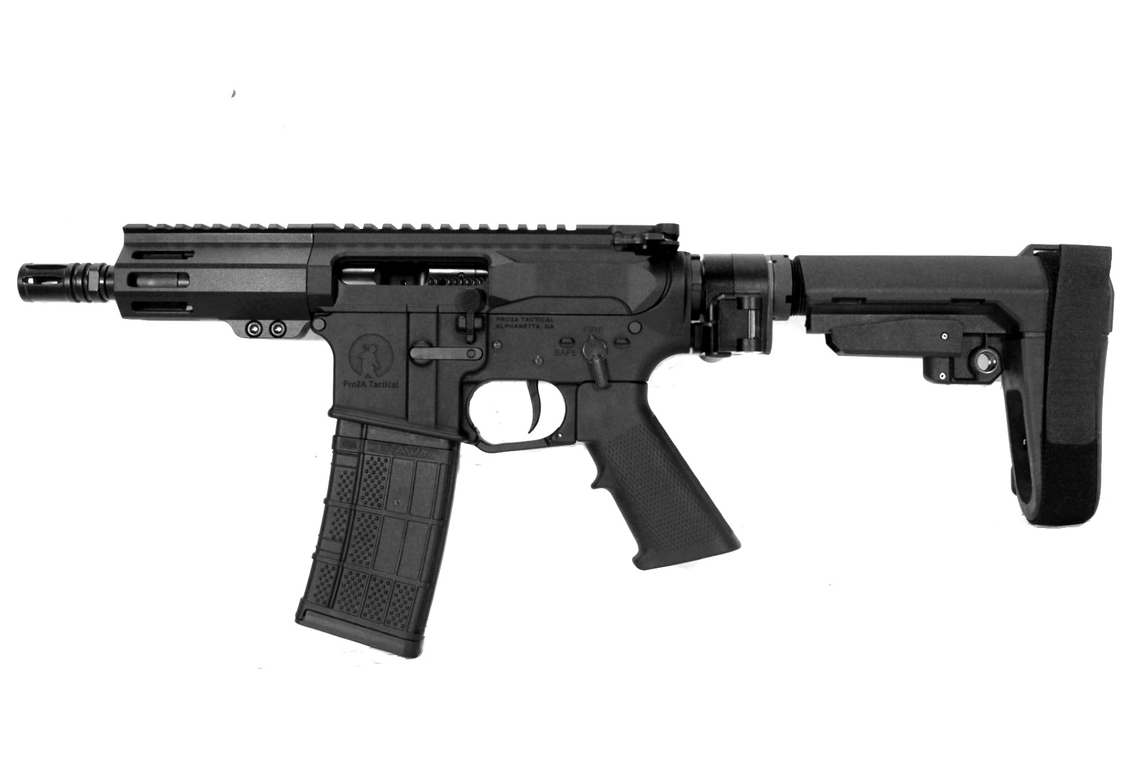 5" LEFT HAND 5.56 NATO AR Pistol | The Bagger Blaster