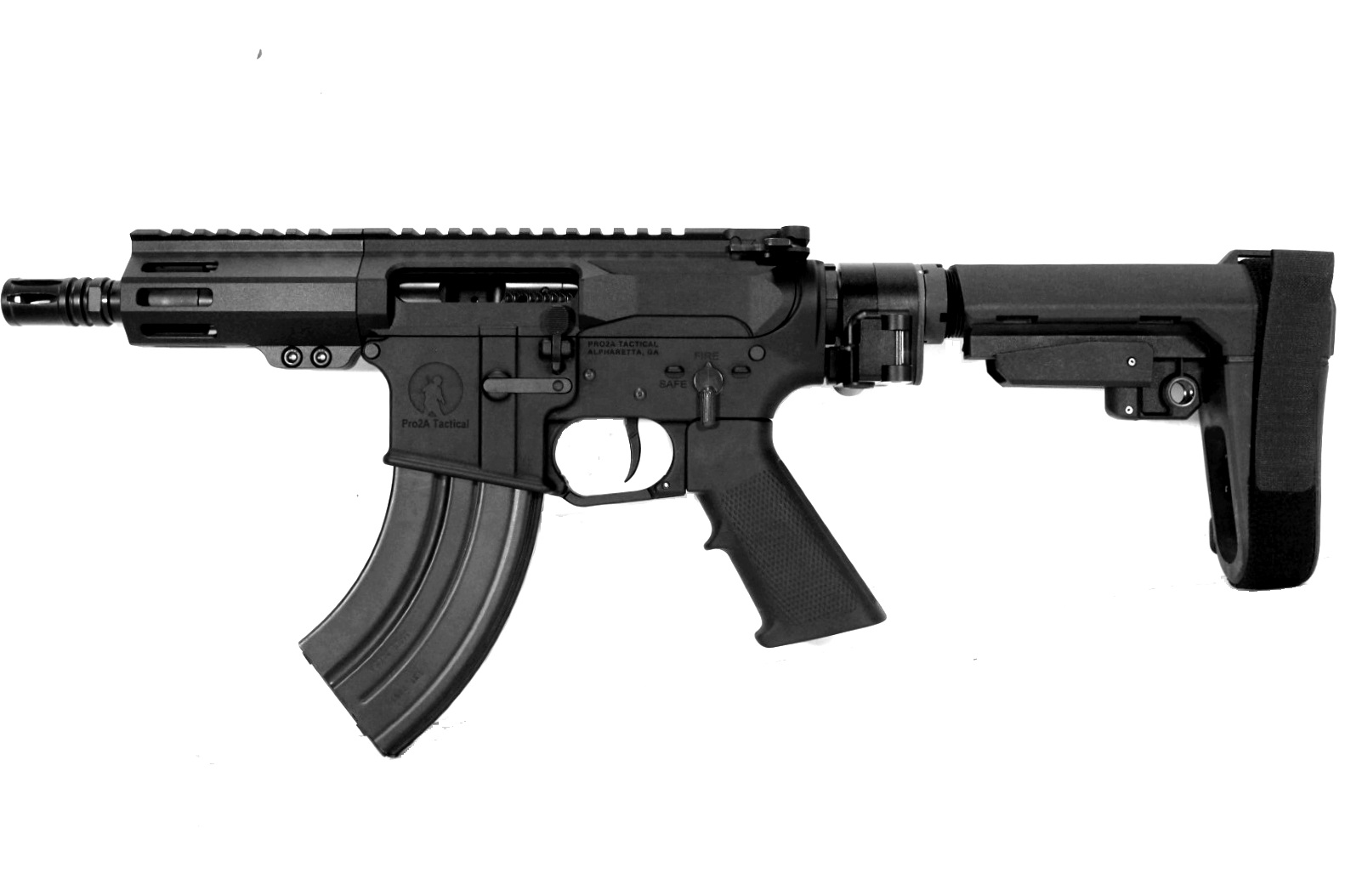 The Bagger Blaster 5 inch 7.62x39 AR-15 Pistol 