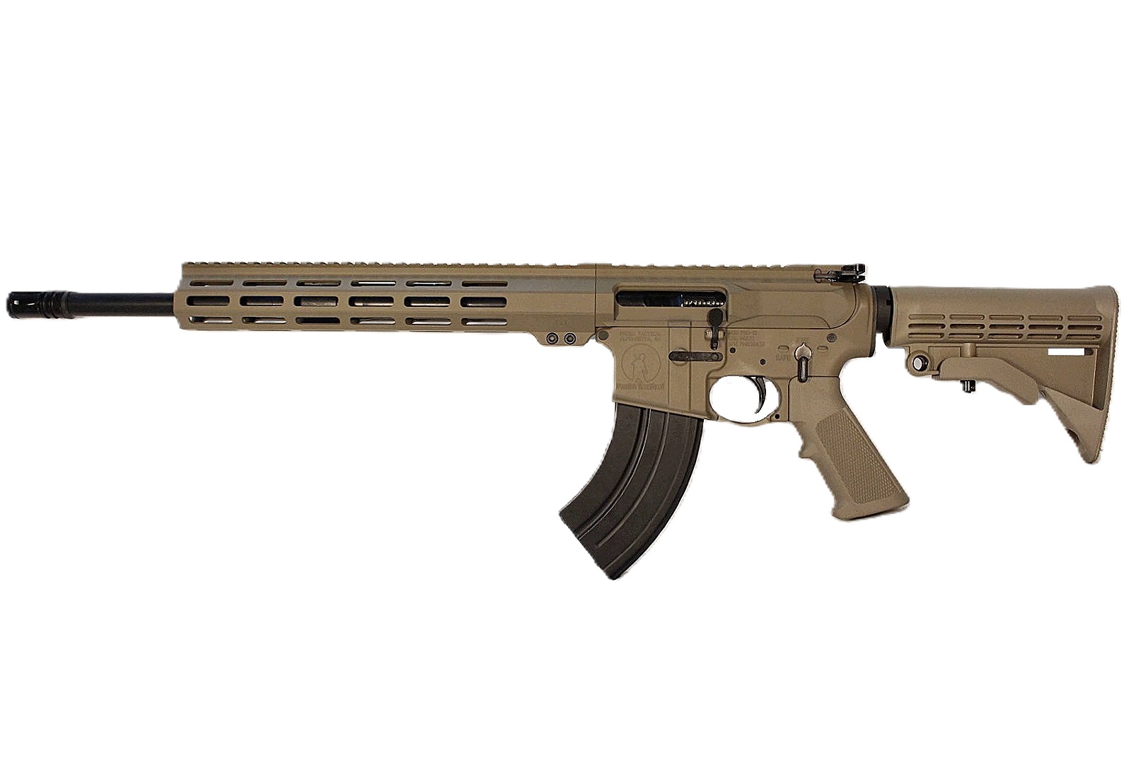 16 inch 7.62x39 AR Rifle | FDE | Left Handed 