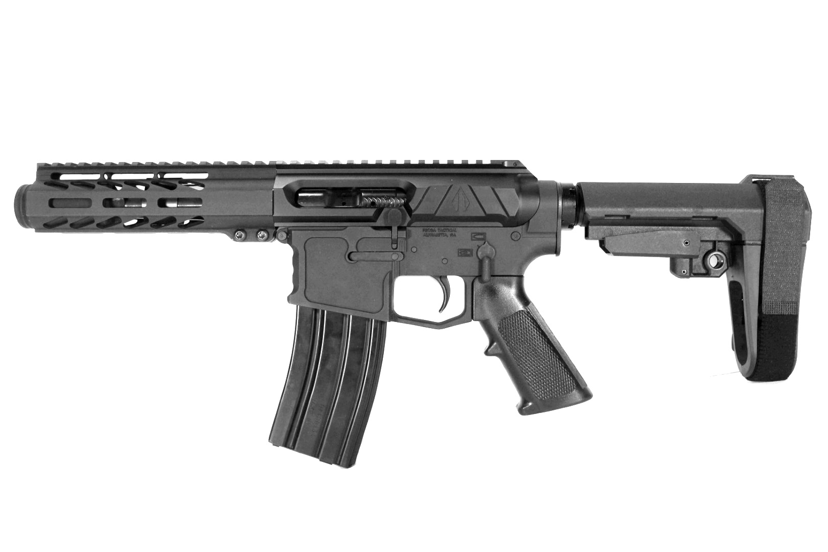 LEFT HAND 5 inch 5.56 NATO M-LOK Side Charging AR-15 Pistol By Pro2a Tactical