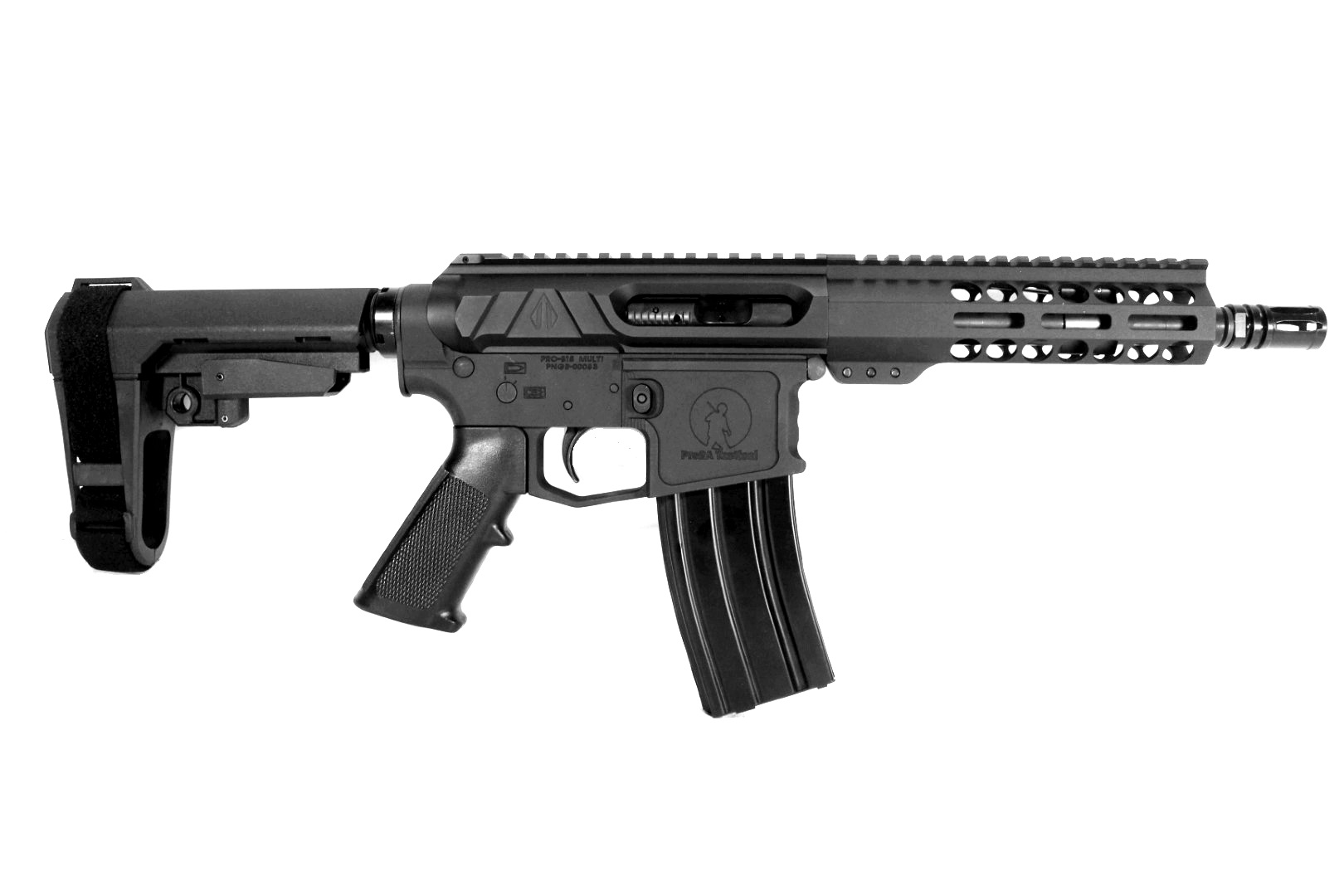 8 inch 5.56 NATO AR-15 Pistol | Side Charging | Made in the USA