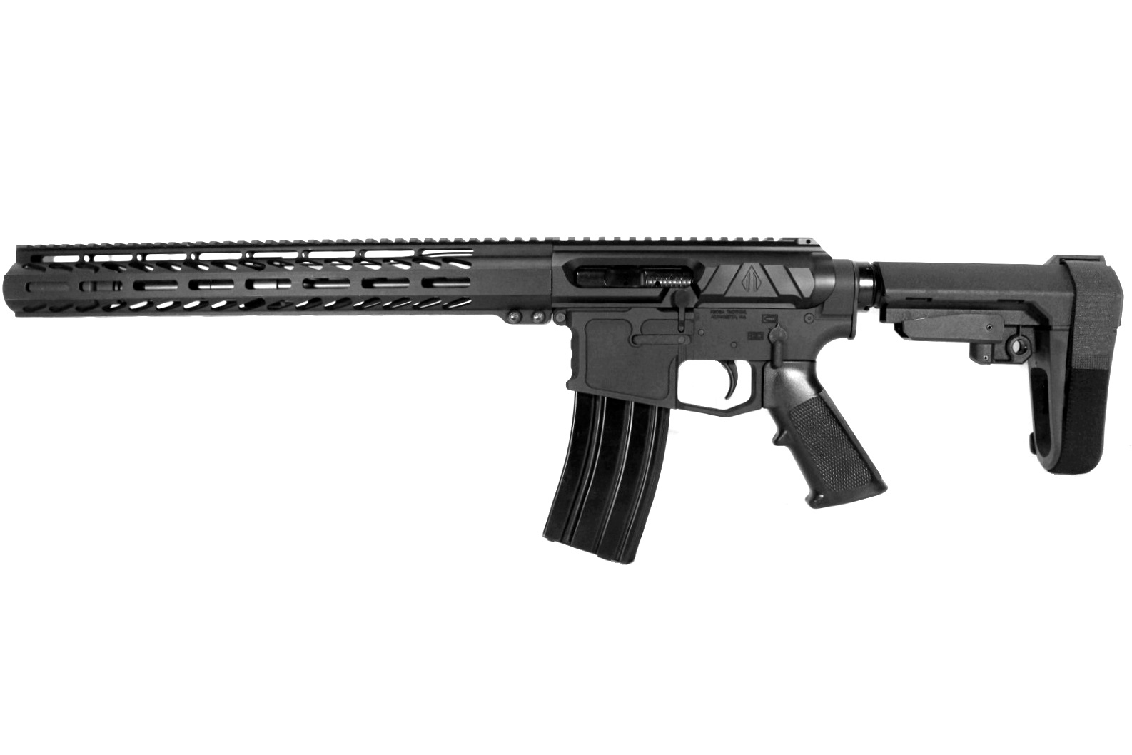 LEFT HAND 12.5 inch 5.56 NATO M-LOK Side Charging AR-15 Pistol By Pro2a Tactical
