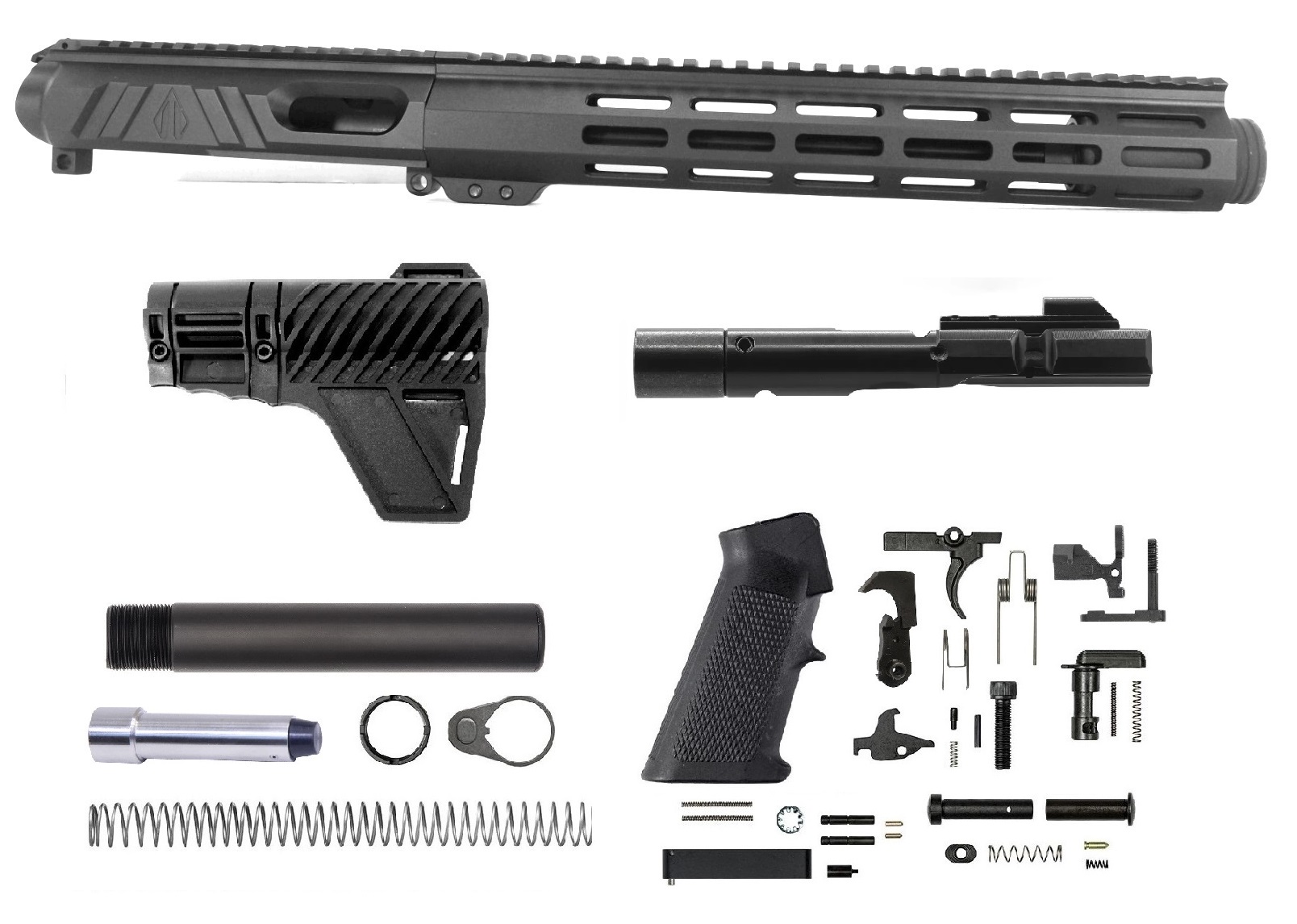 10.5 inch 9mm AR-15 Side Charging Upper Kit | Pro2A Tactical