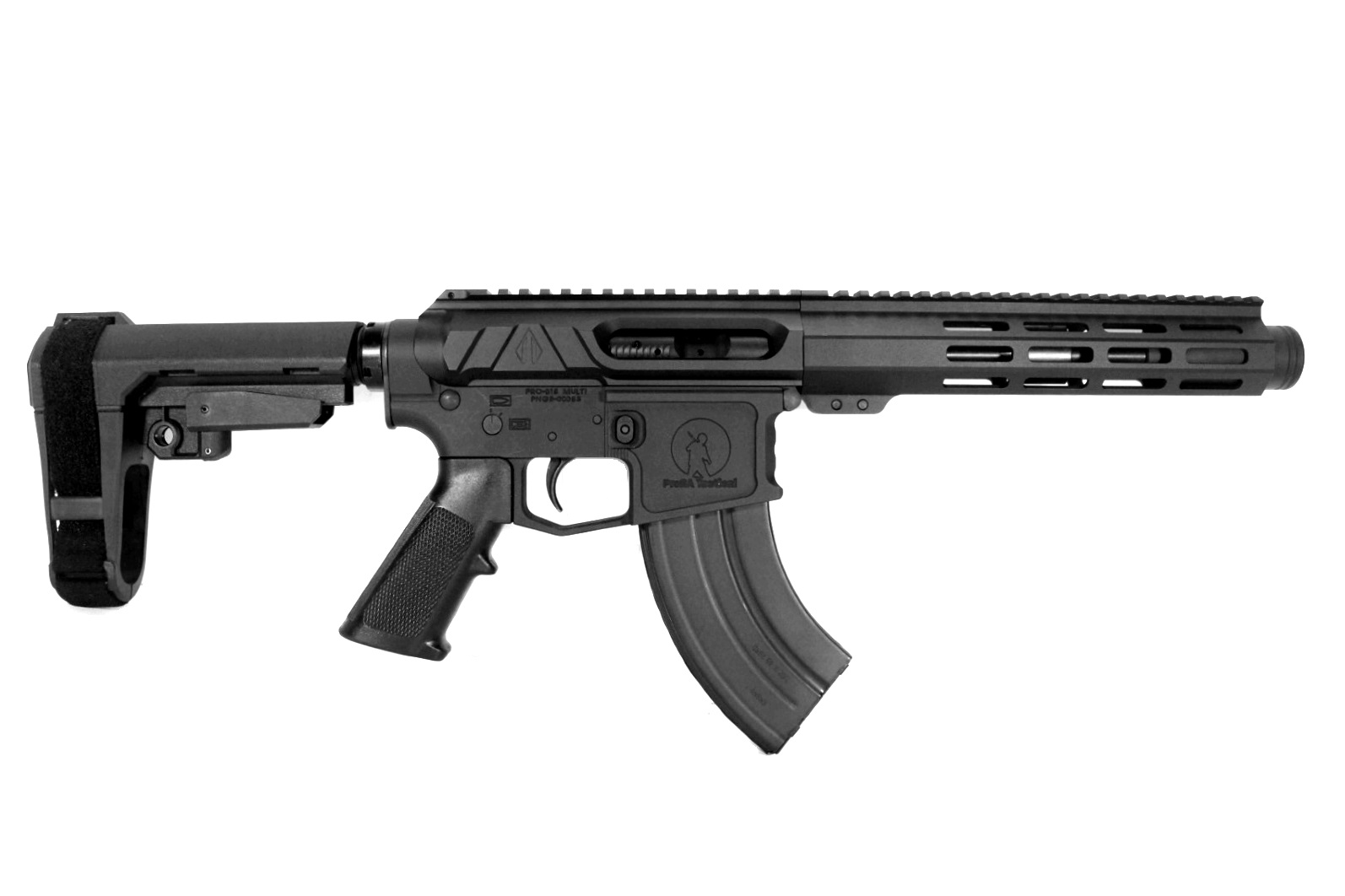 7.5 inch 7.62x39  Side Charging AR Pistol | Pro2A Tactical | USA MADE
