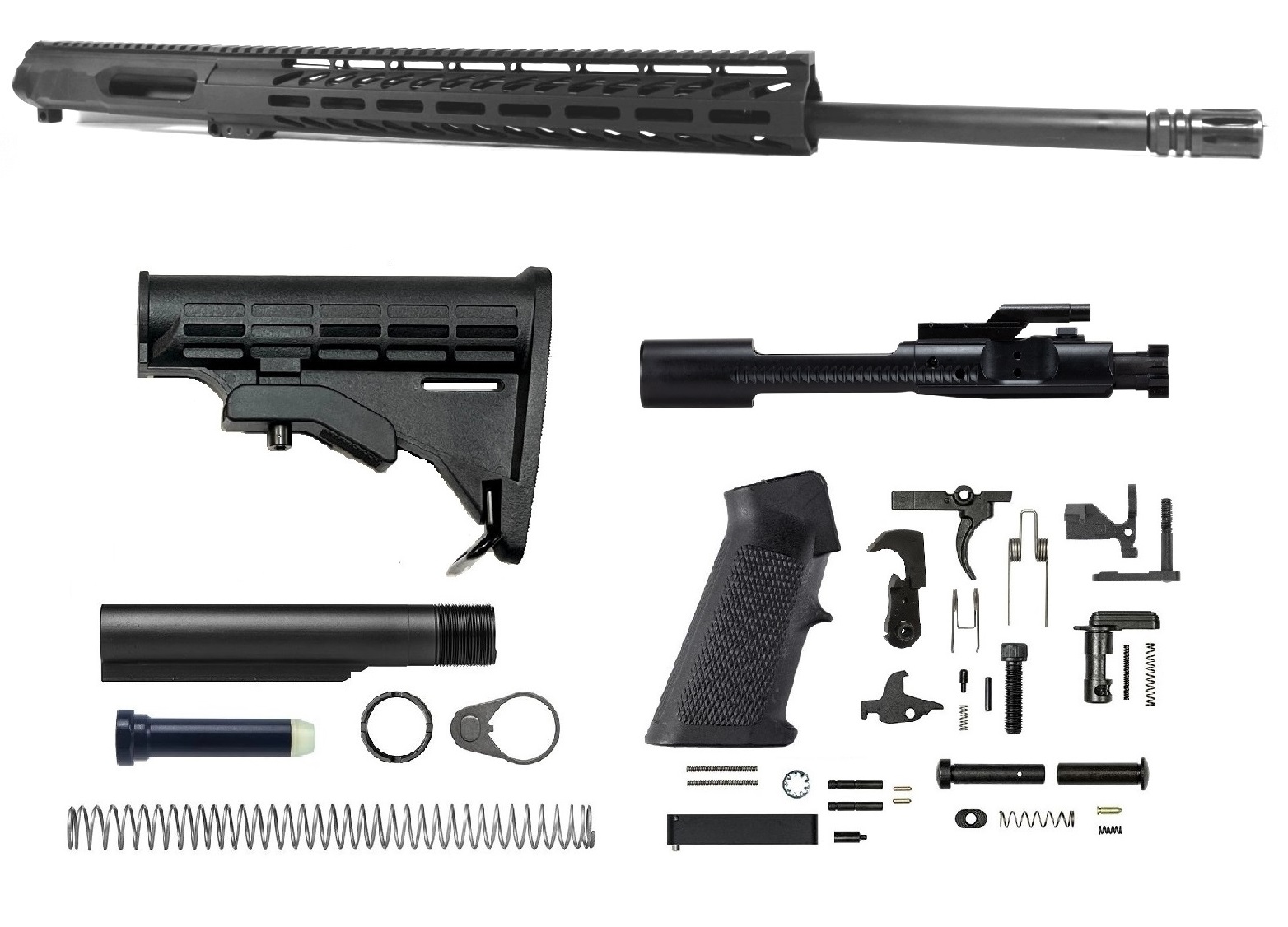 22 inch AR-15 Non Reciprocating Side Charging 224 Valkyrie Rifle M-LOK Melonite Upper kit