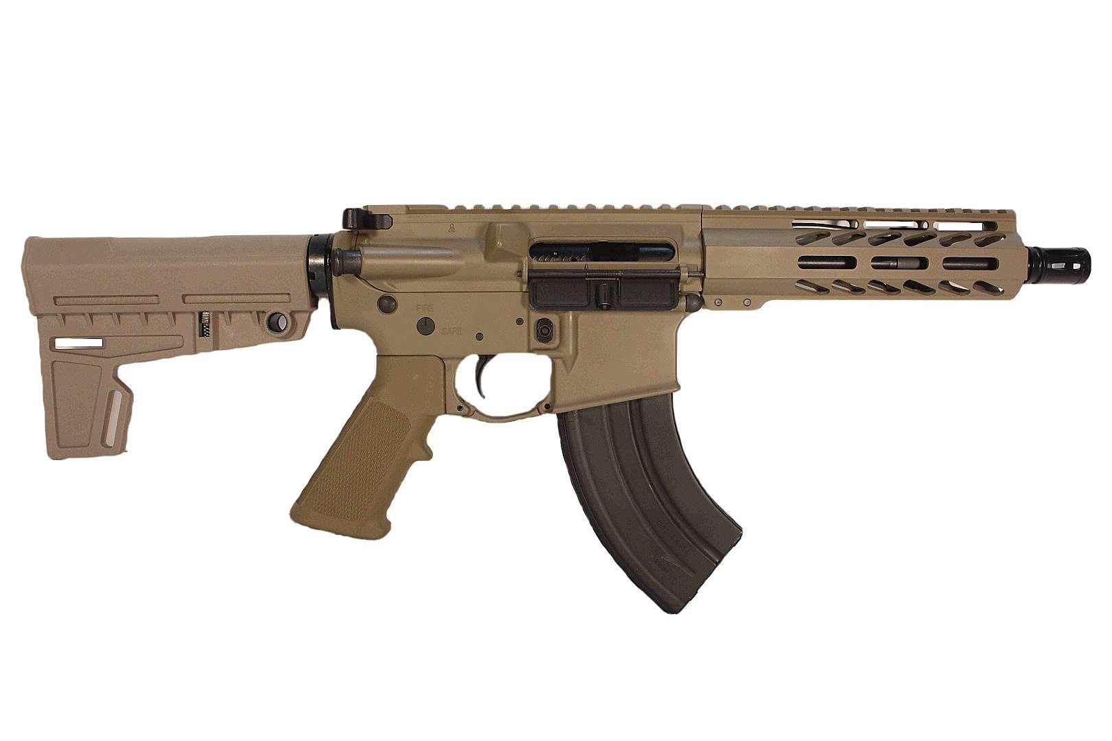 7.5 inch 7.62x39 AR-15 Pistol | Magpul FDE | Made in the USA