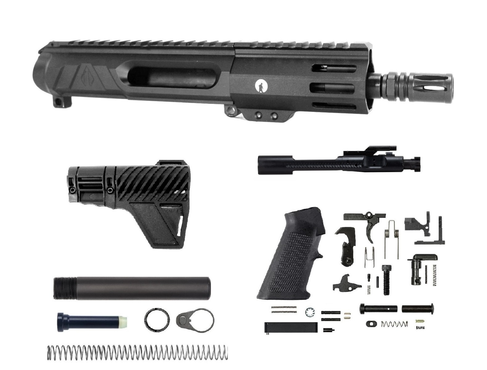 5 inch AR-15 NR Side Charging 7.62x39 Melonite M-LOK Upper Kit Suppressor Ready | Pro2A Tactical