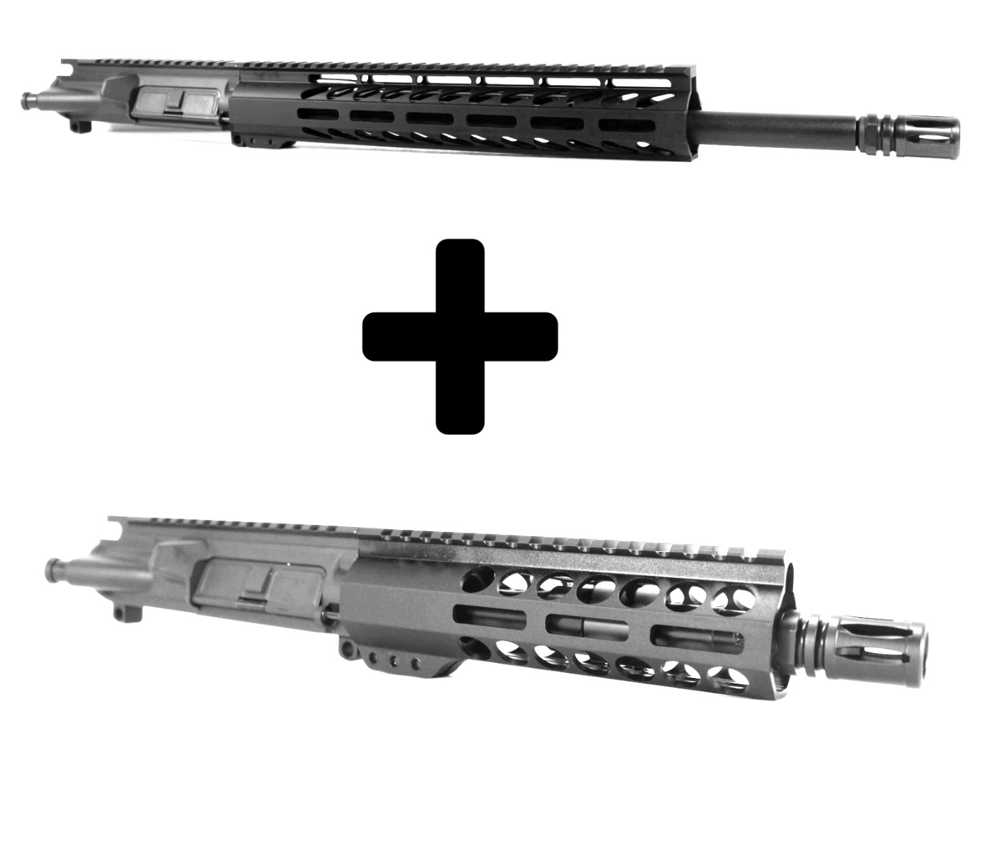 16 inch AR-15 5.56 NATO Melonite Upper + 7.5 inch 5.56 NATO AR-15 Upper Sale by Tactical Kinetics