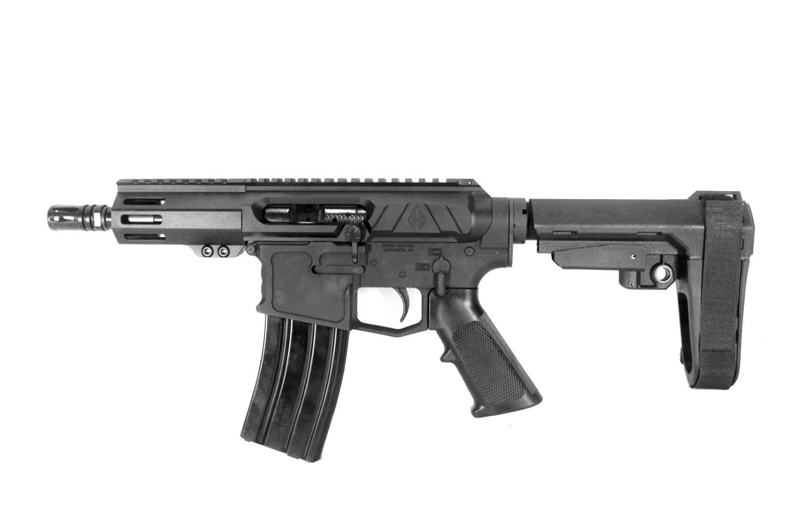 LEFT HAND 5 inch 300 Blackout Side Charging AR Pistol  | Pro2a Tactical 