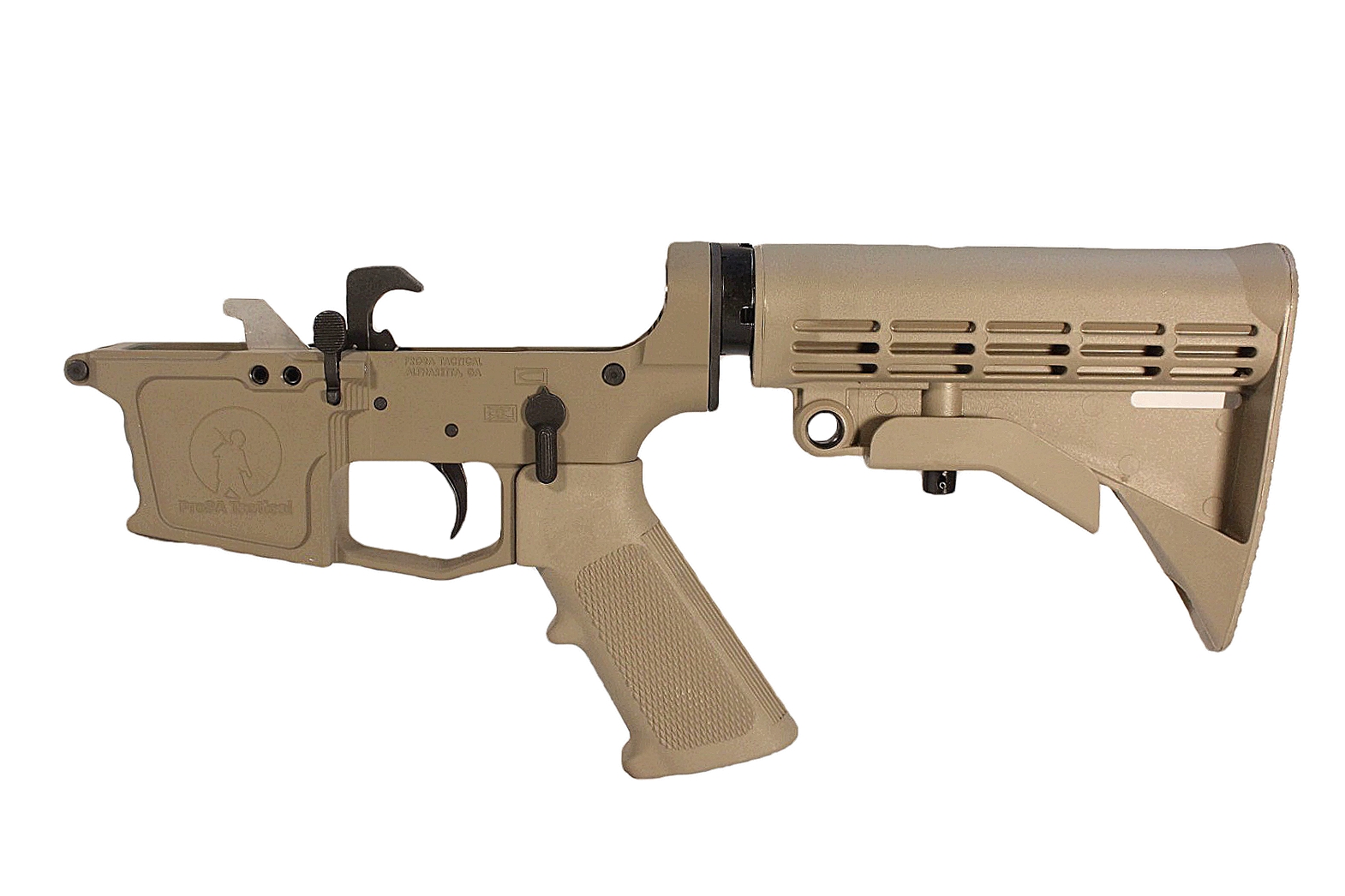 Complete Rifle AR-15 45ACP/10mm AR-45 Billet Lower Receiver FDE Color | Pro2A Tactical