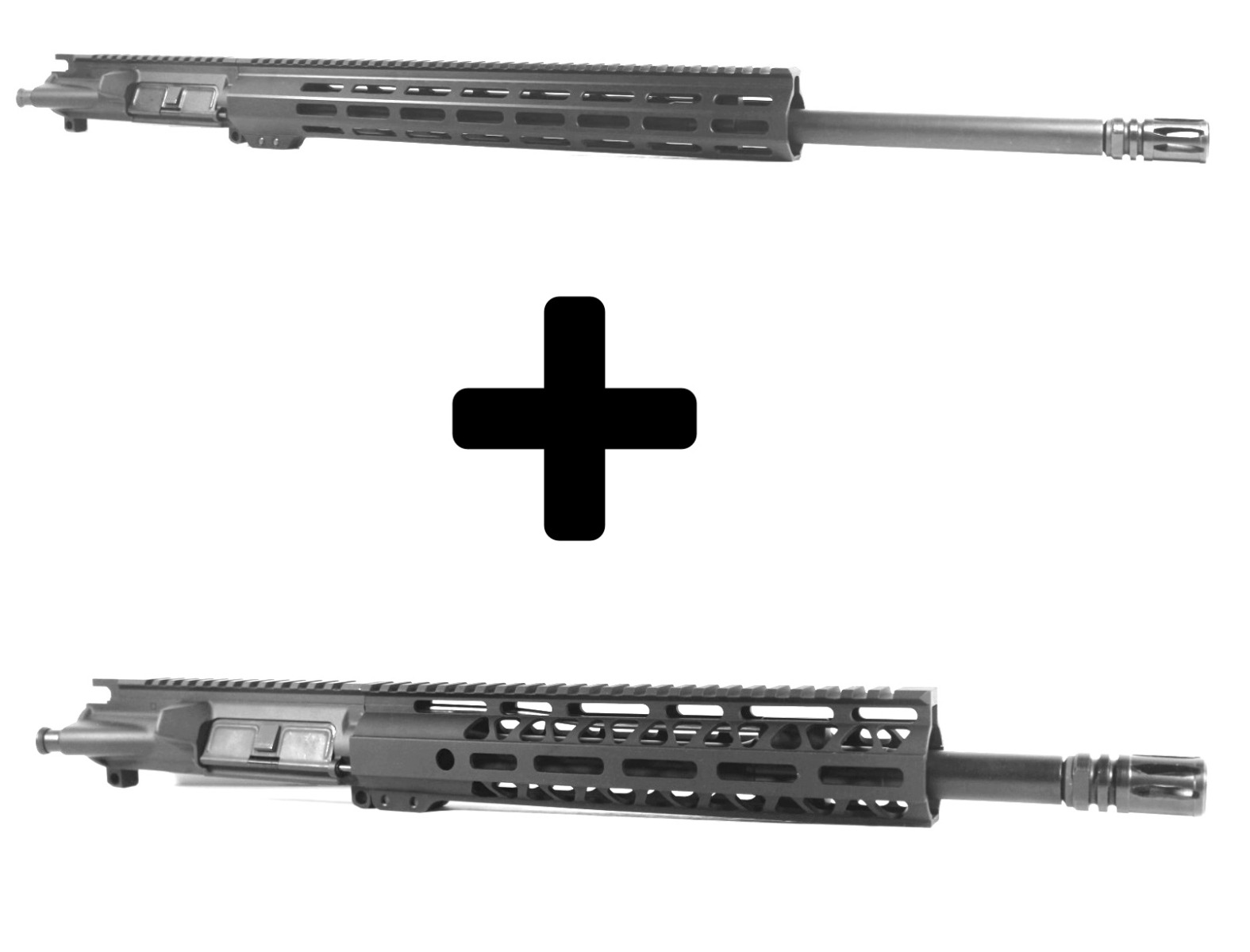 Combo Sale - 22 inch AR-15 5.56 NATO Melonite Upper + 12.5 inch 5.56 NATO Melonite Upper 