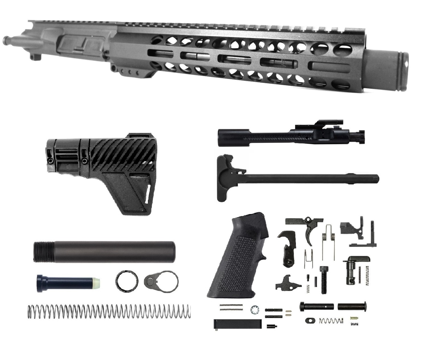 8 inch AR-15 5.56 NATO M-LOK Complete Upper Kit | Fast Shipping | 100% USA MADE