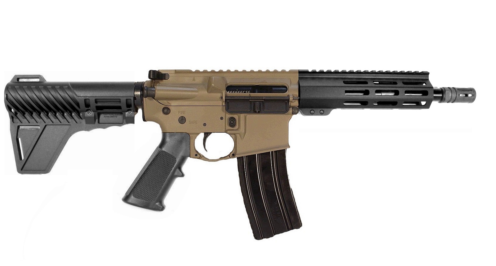 8.5 inch 458 Socom AR Pistol FDE/BLK 2 Tone