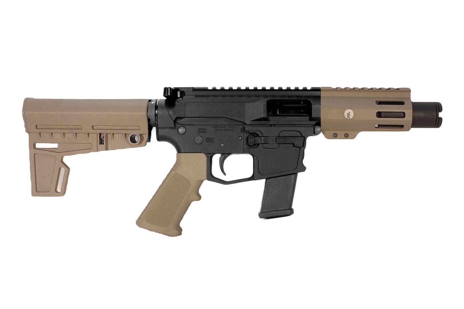 3 inch 45 ACP AR-45 Pistol in BLK/FDE