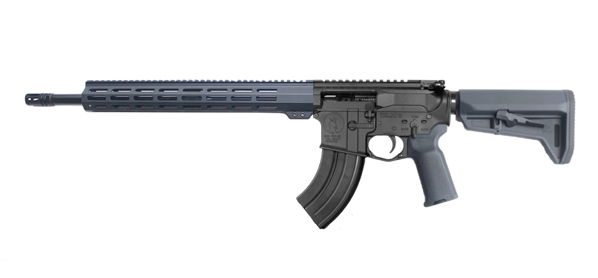18 inch LEFT HAND 7.62x39 AR-15 Rifle BLK/ FDE