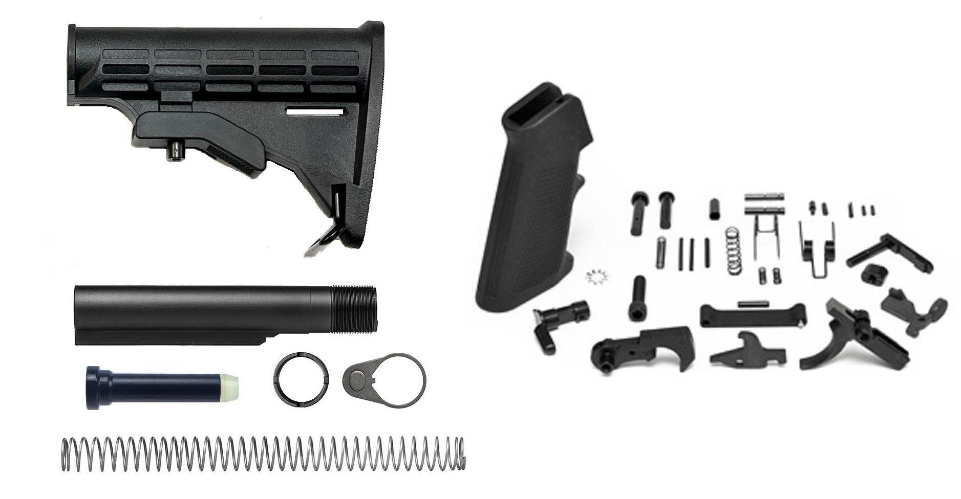 Complete AR-15 M4 Milspec Stock Lower Build Kit