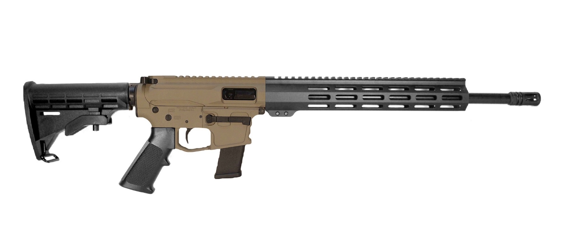 10.5 inch 40 S&W AR Pistol FDE/BLK 2 Color 