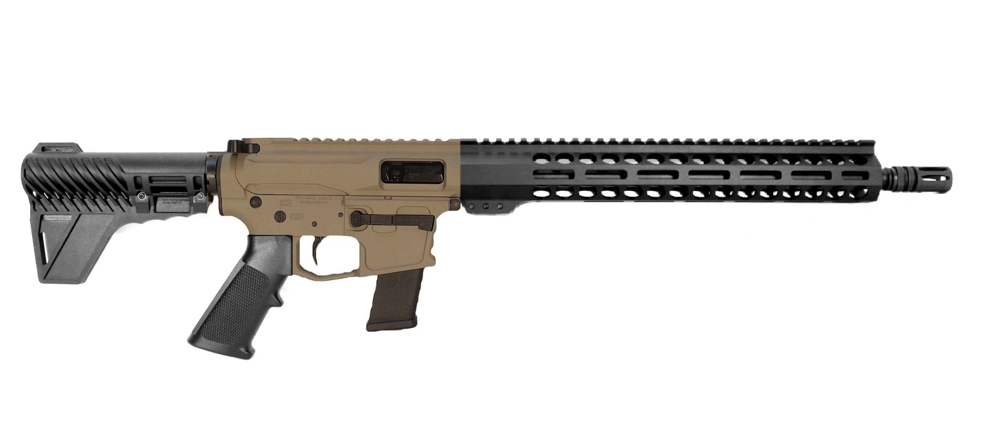 14.5 inch 9mm AR-9 Pistol in FDE/BLK