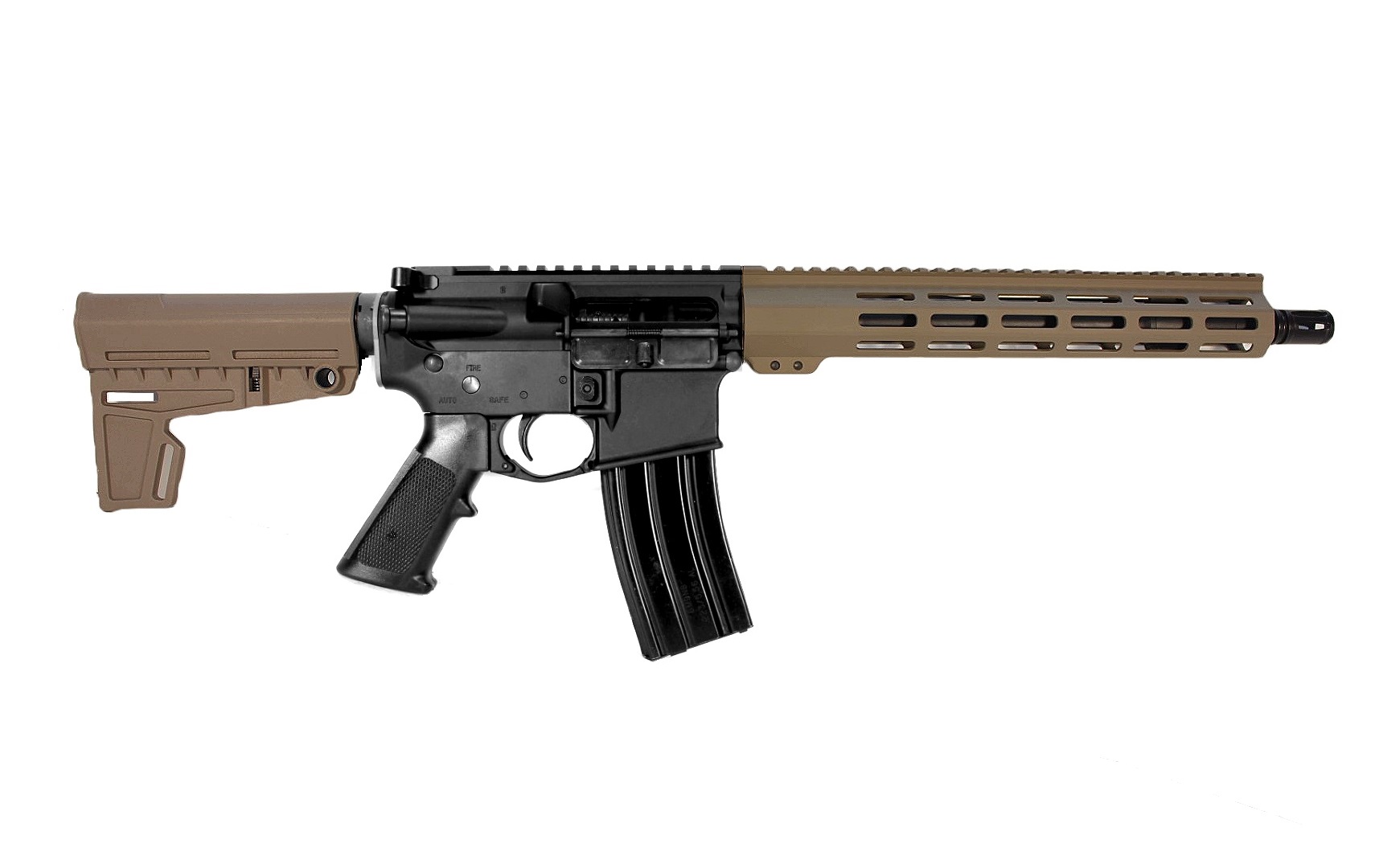 12.5 inch 5.56 Mid AR Pistol BLK/FDE | US MADE