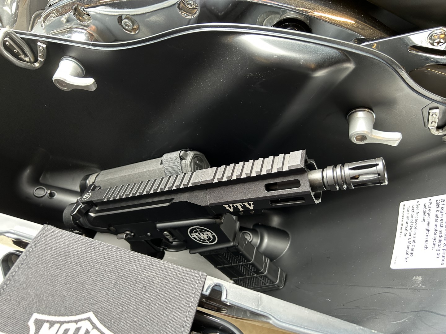 Introducing a new line of AR-15 Pistols for the Motorcycle Community - "The Bagger Blaster"
