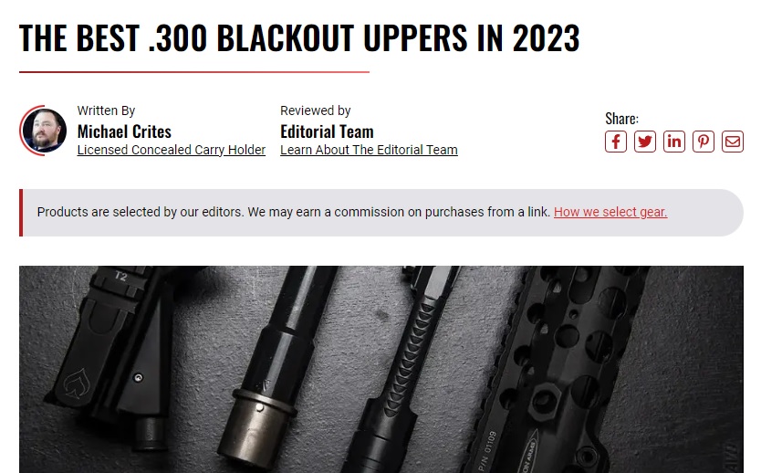 Checkout the review of our 300BLK Upper!