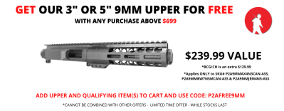 FREE 9mm Upper with $699 purchase