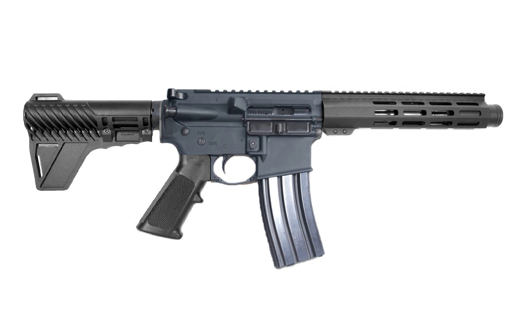7.5 inch 450 Bushmaster AR-15 Pistol | Gray & BLK Color 