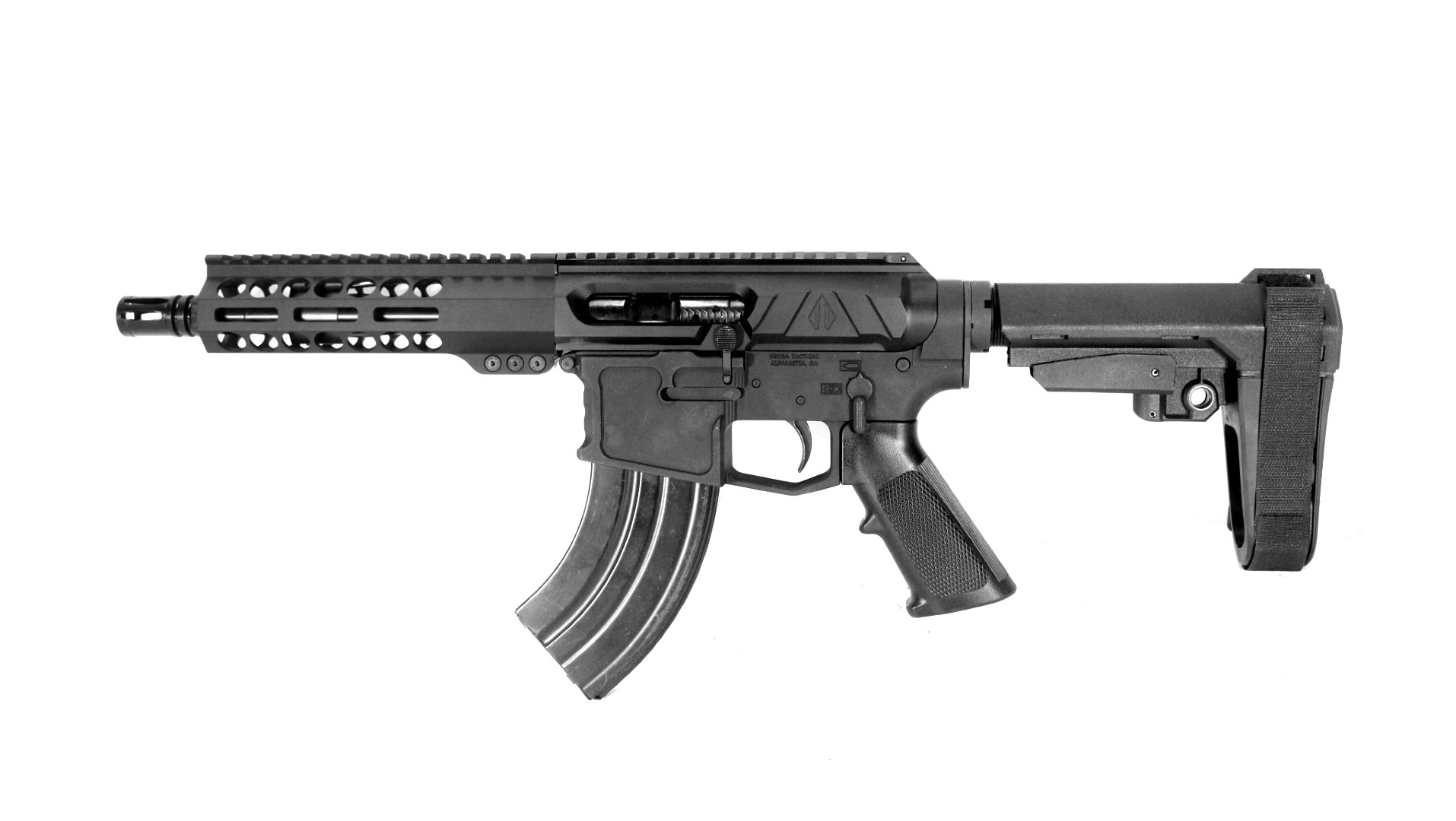 7.5 inch LEFT HAND 7.62x39 AR Pistol | Side Charging