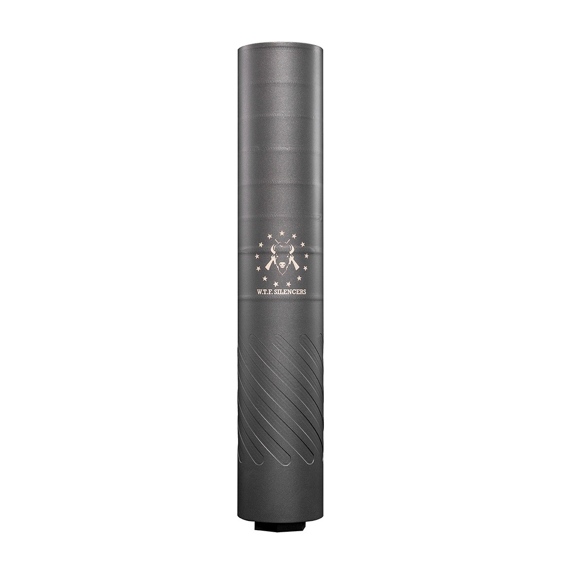 WTF Silencers The Barron 50 Cal - Stainless Steel - BLK