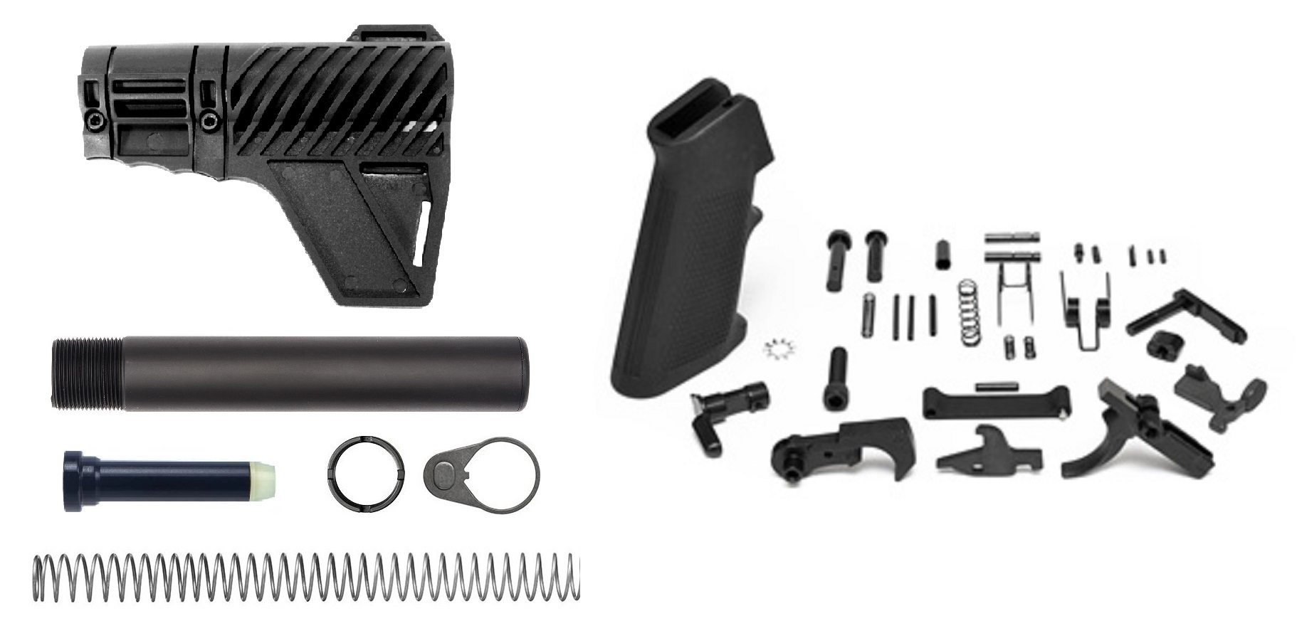 Complete AR-15 Pistol Stabilizing Blade Lower Build Kit