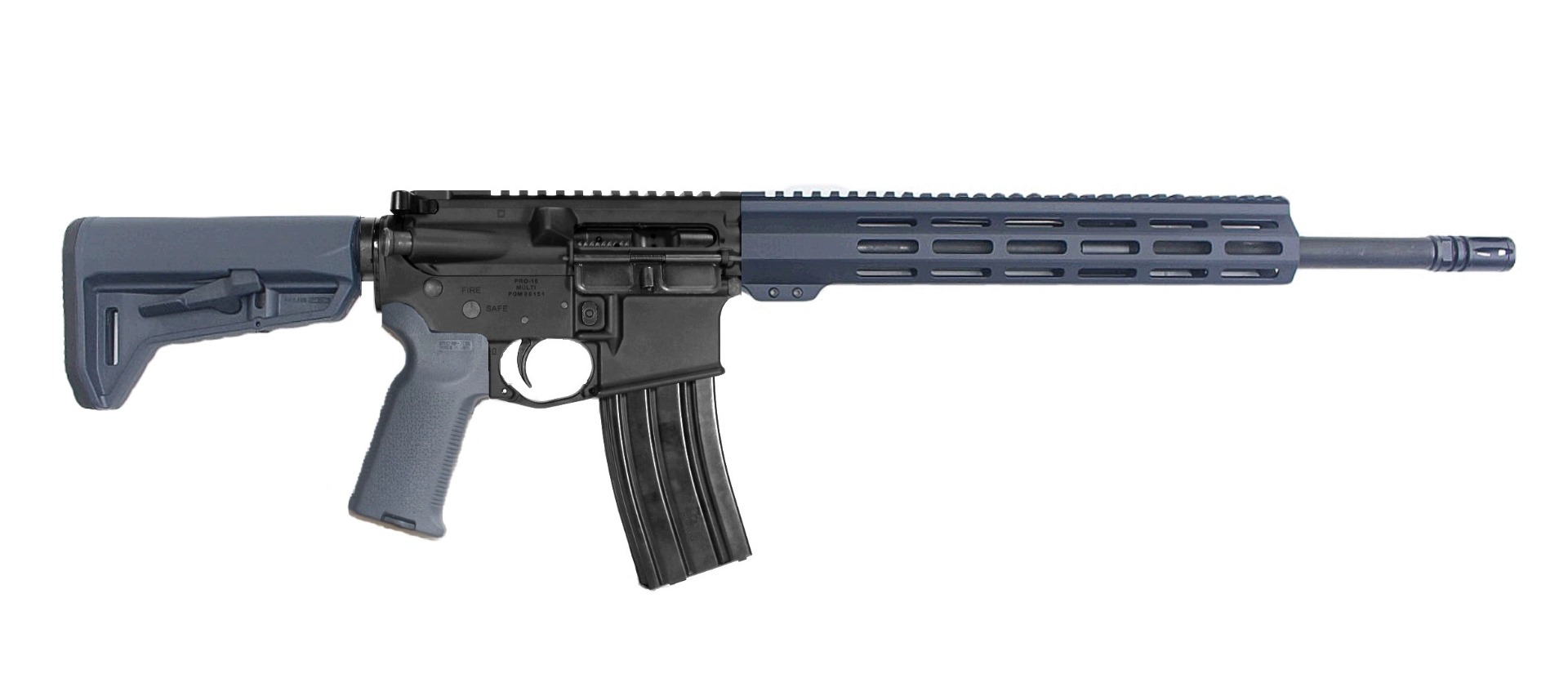 P2A PATRIOT 16" 6.5 Grendel 1/8 Mid Length Melonite M-LOK Rifle - BLK/GRAY