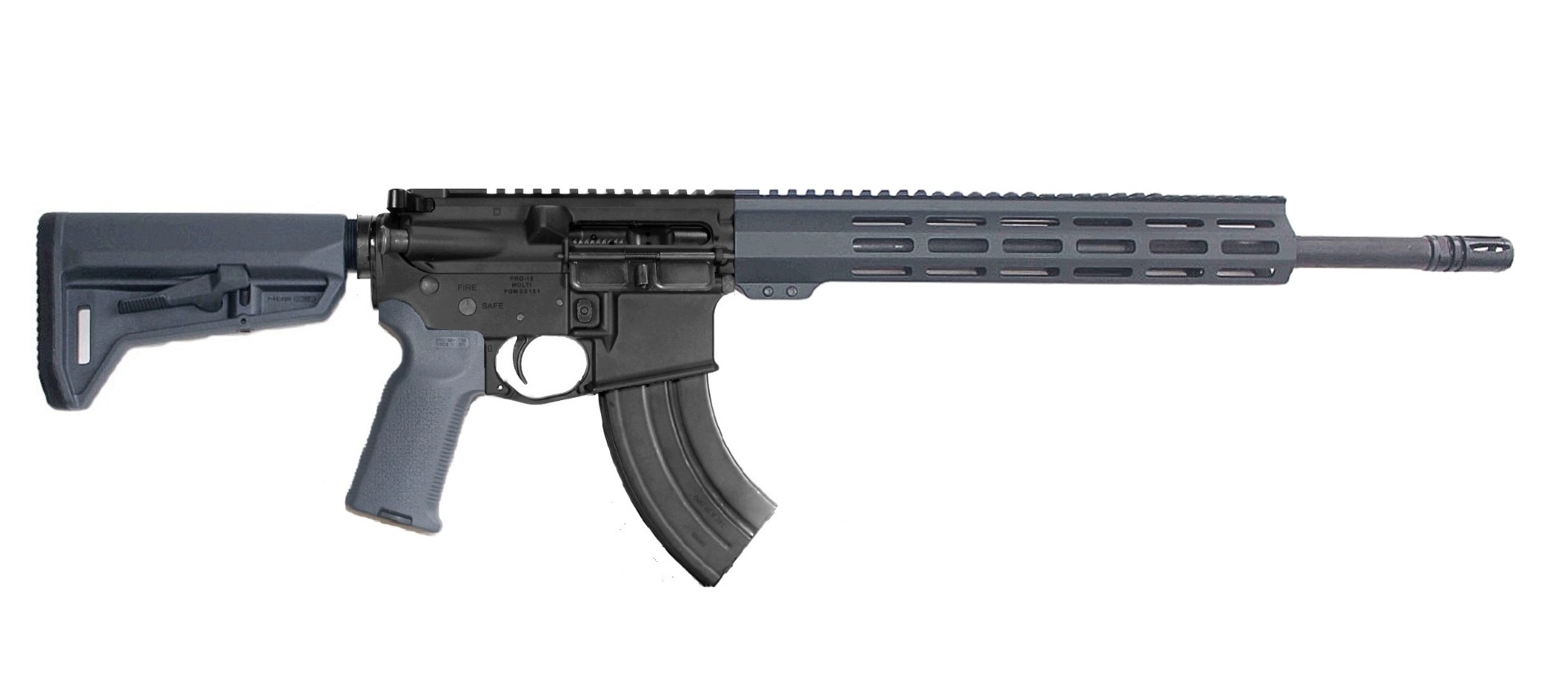P2A PATRIOT 16" 7.62x39 1/10 Carbine Length Melonite M-LOK Rifle - BLK/GRAY