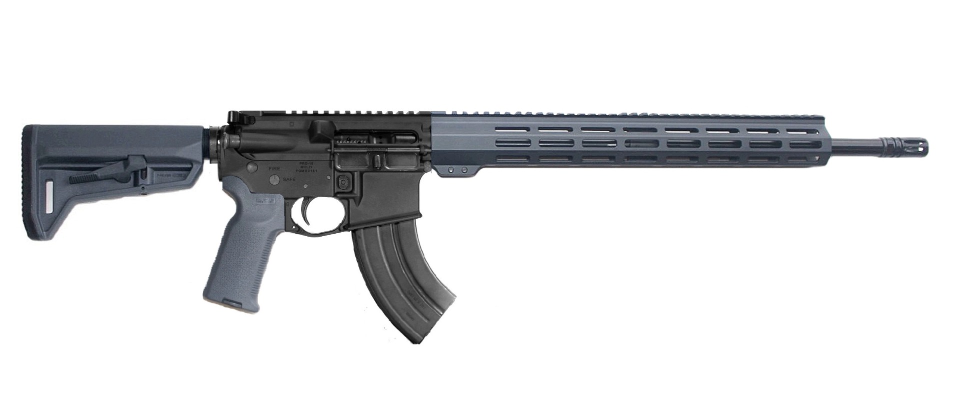 P2A PATRIOT 18" 7.62x39 1/10 Carbine Length Melonite M-LOK Rifle - BLK/GRAY