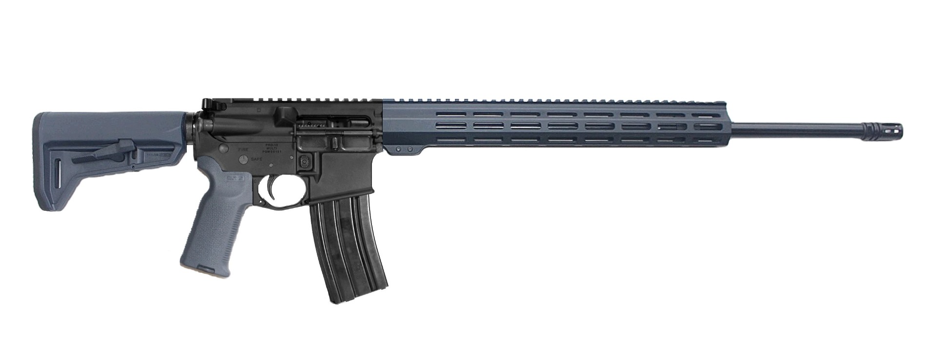 P2A PATRIOT 22" 224 Valkyrie 1/6.5 Rifle Length Melonite M-LOK Rifle - BLK/GRAY