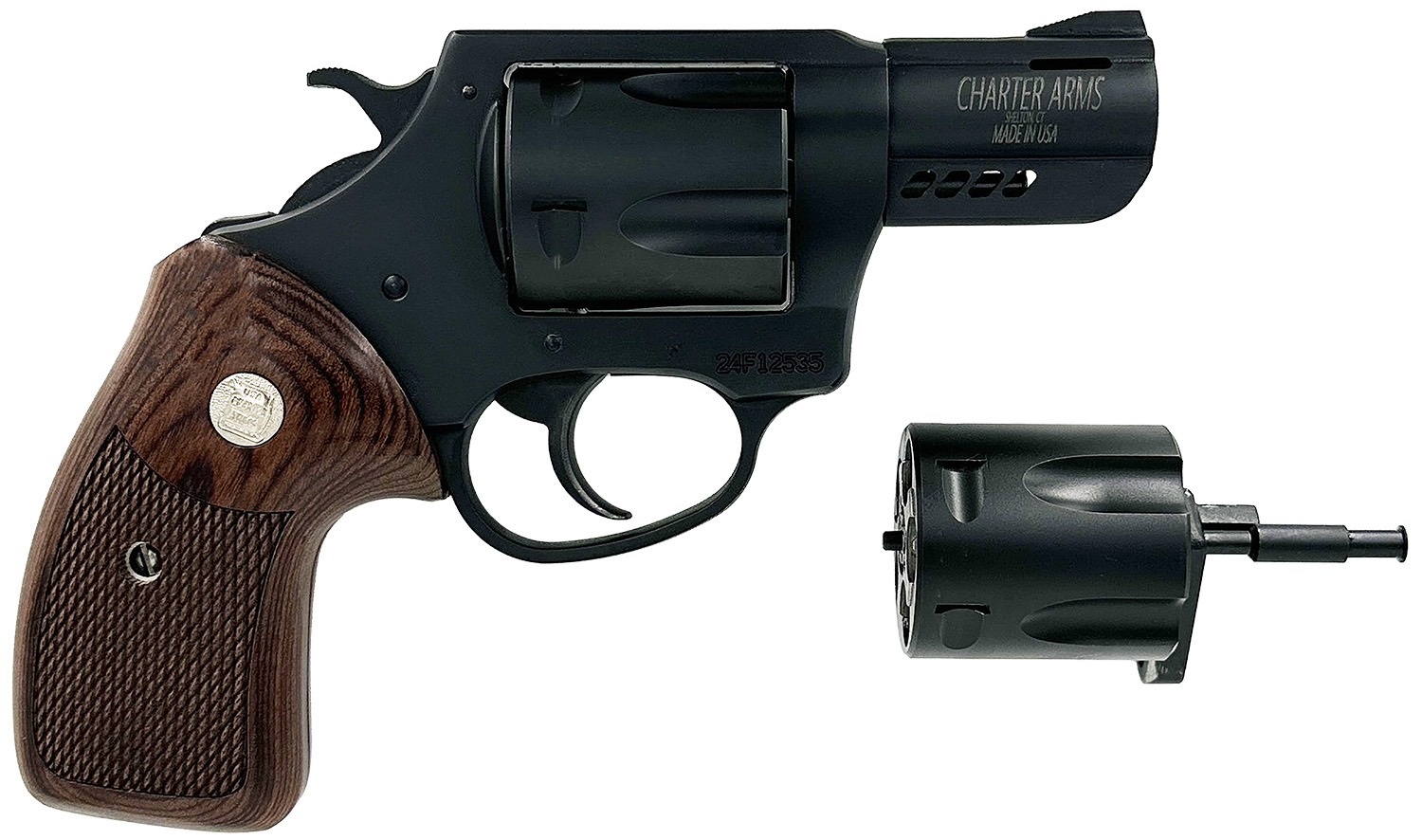 CHA 13920 MAGPUG&amp;PITBULL 357/38/9M 2.2 5SHT BLK/WD