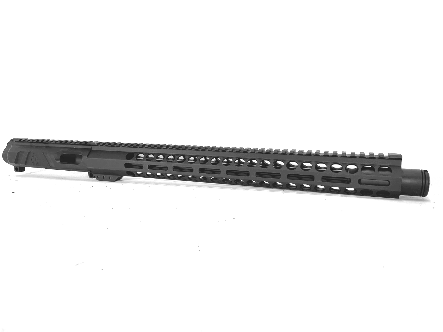 16 inch AR-15 Non Reciprocating 9mm Pistol Caliber Melonite Upper with Flash Can