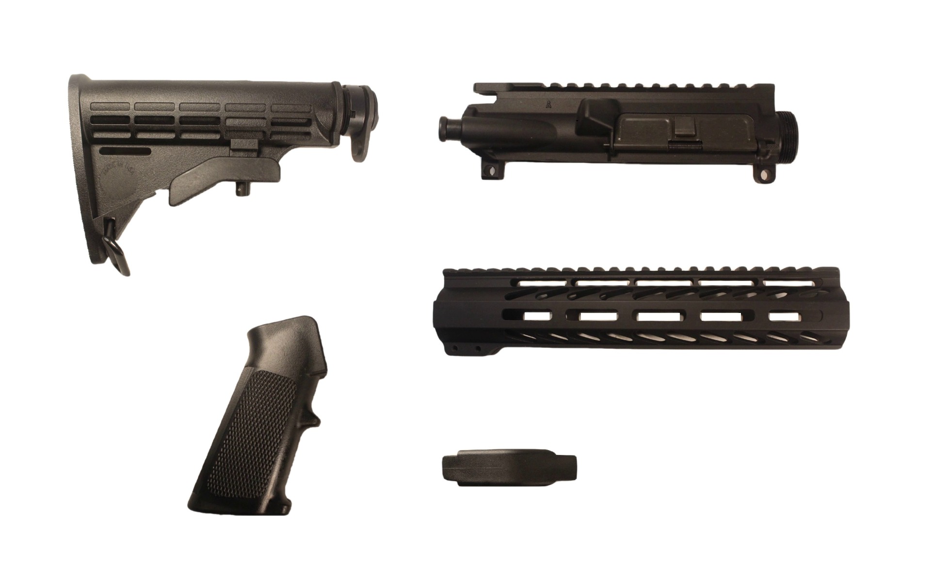 AR-15 GHOST FURNITURE SET - BLACK