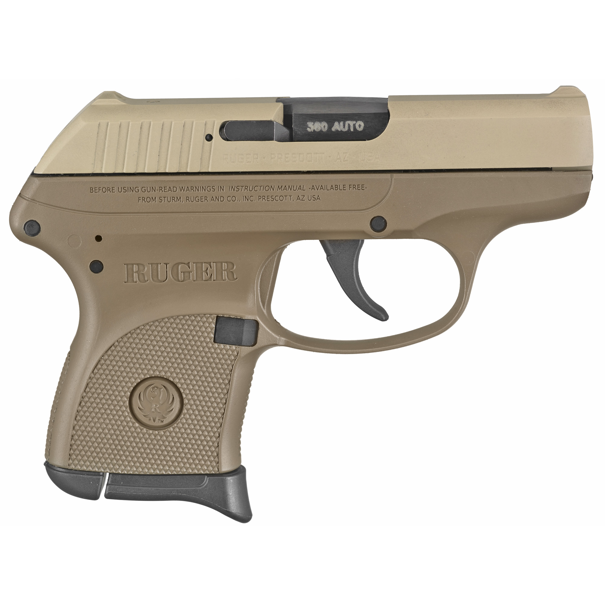 RUGER LCP 380ACP 2.75 FDE CKOTE 6RD