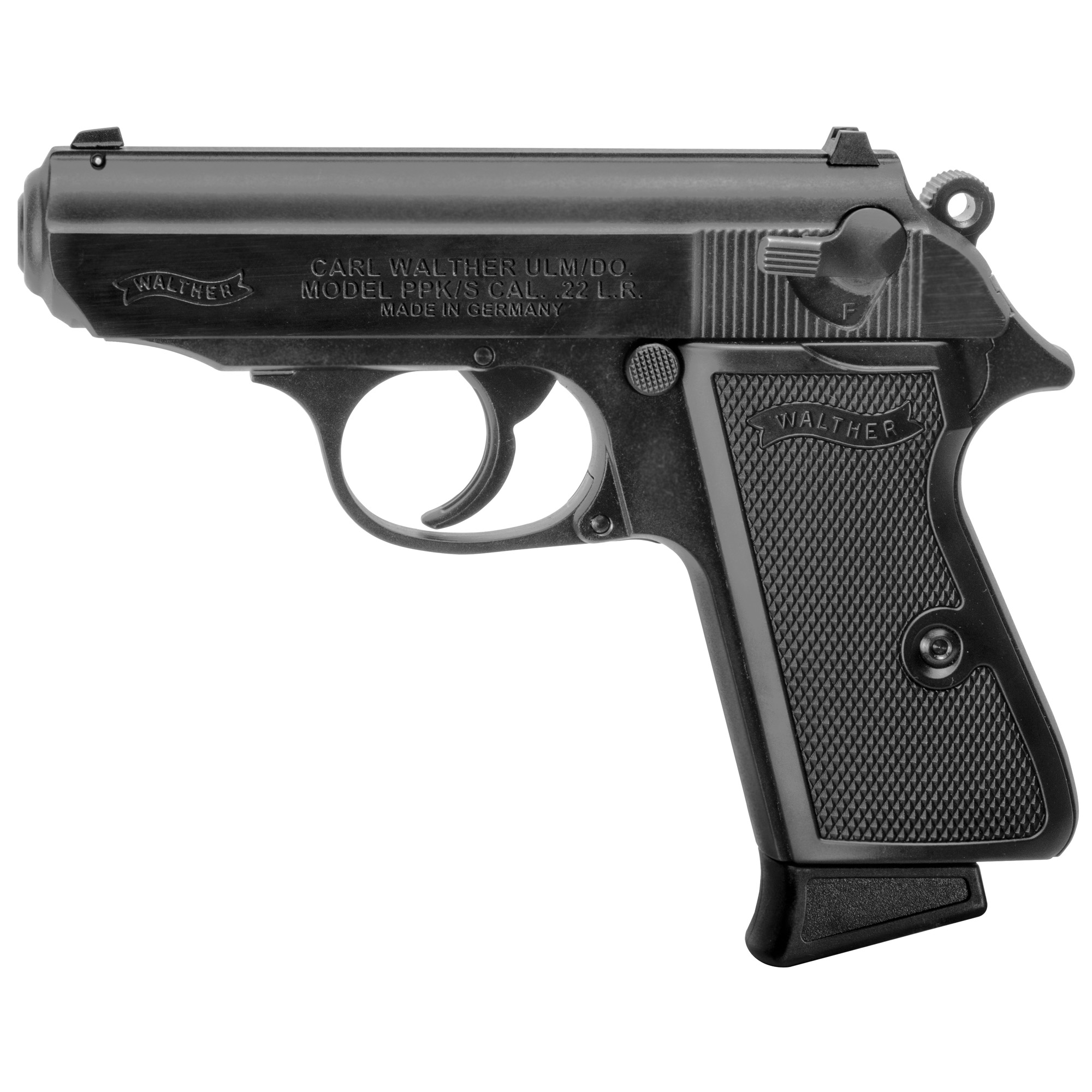 WALTHER PPK/S 22LR 3.3 10RD BLK FS