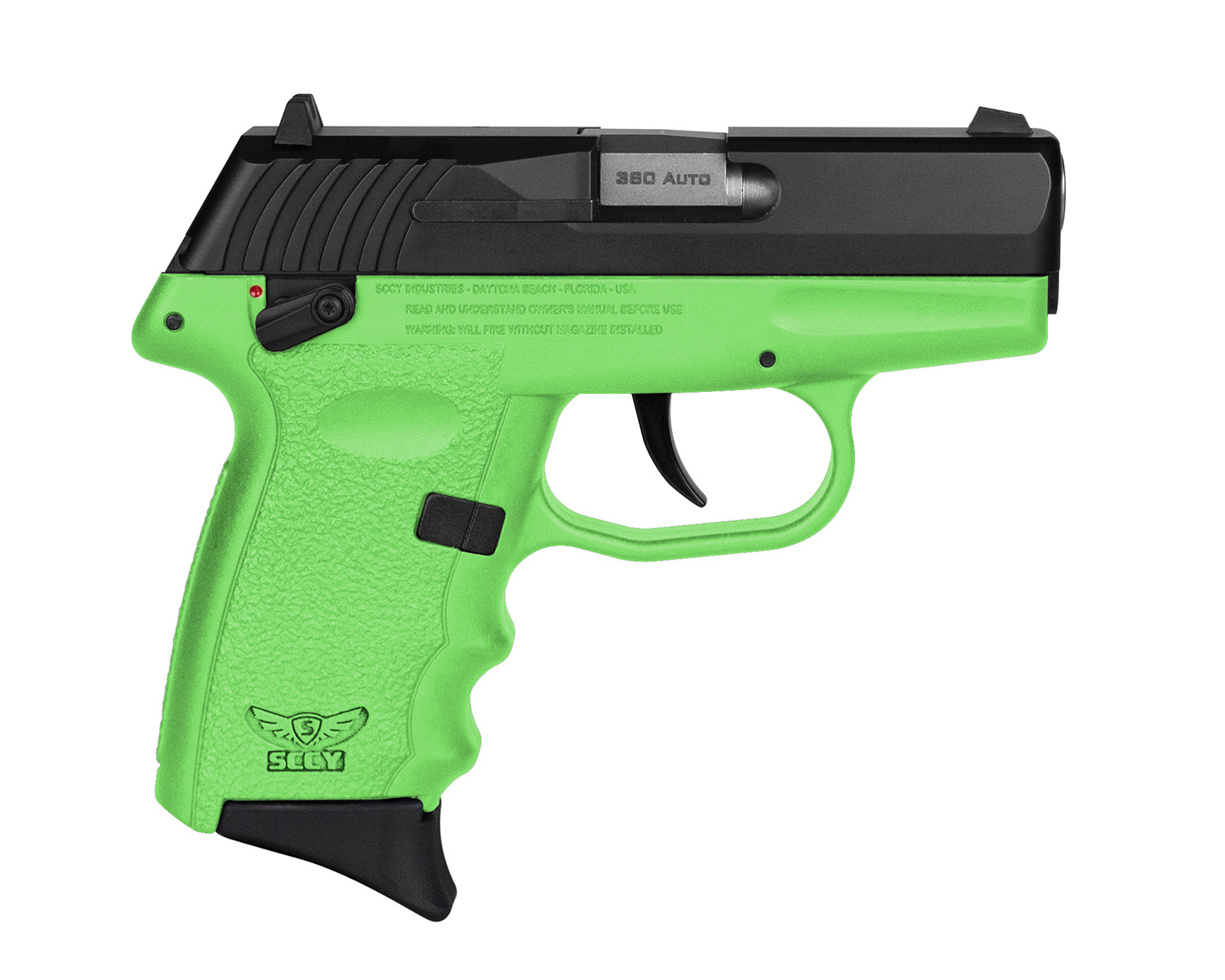 SCCY CPX-4CBLG            380 2.96 10R SF BLK/LIME