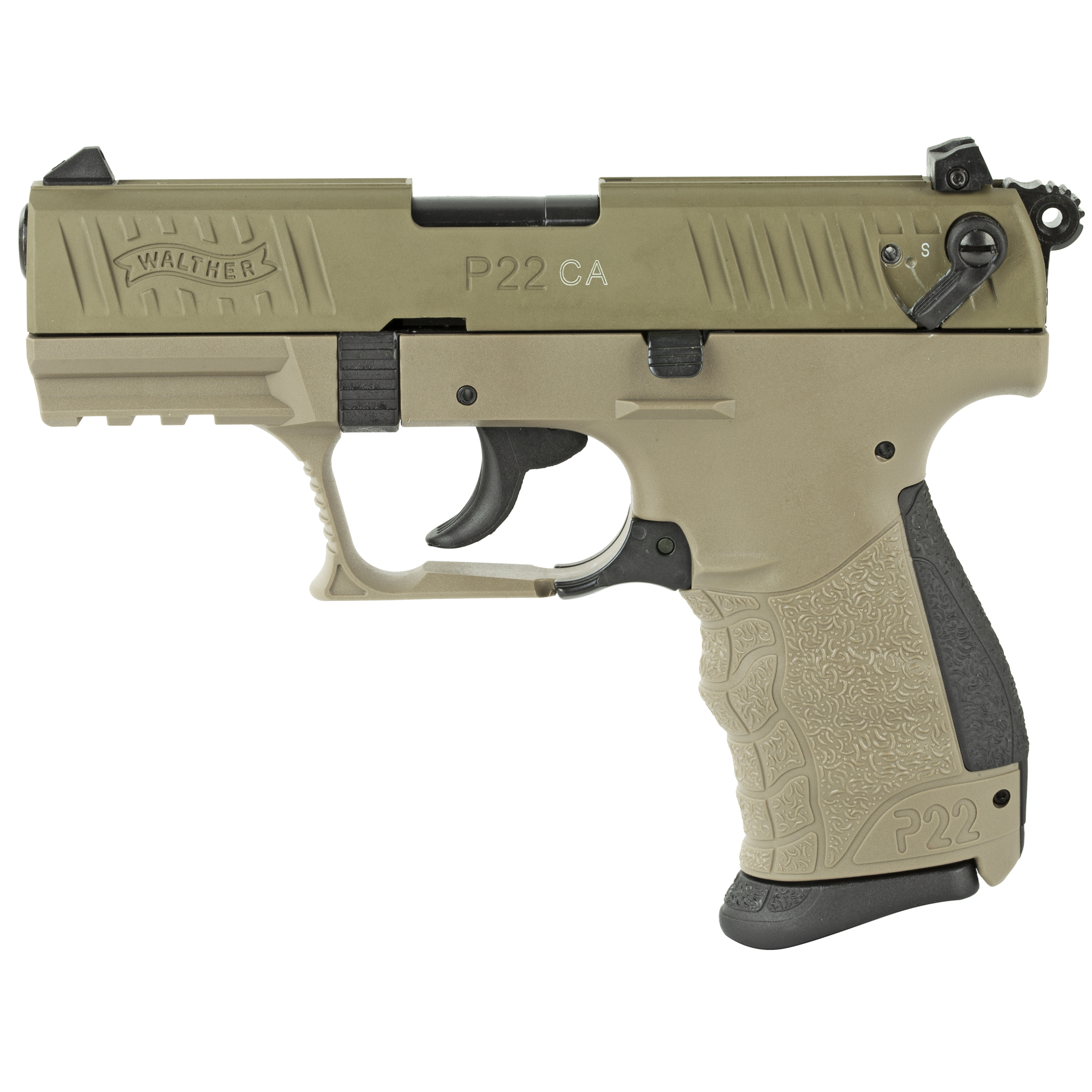 WALTHER P22 22LR 3.4 FDE 1-10RD CA