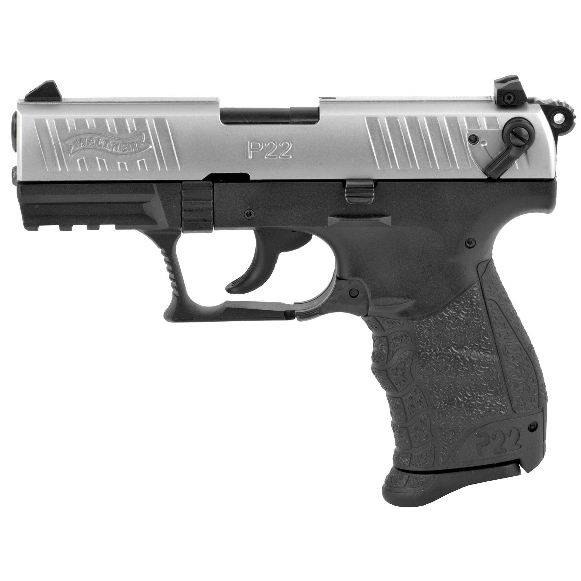 WALTHER P22Q 22LR 3.42 10RD NICKEL